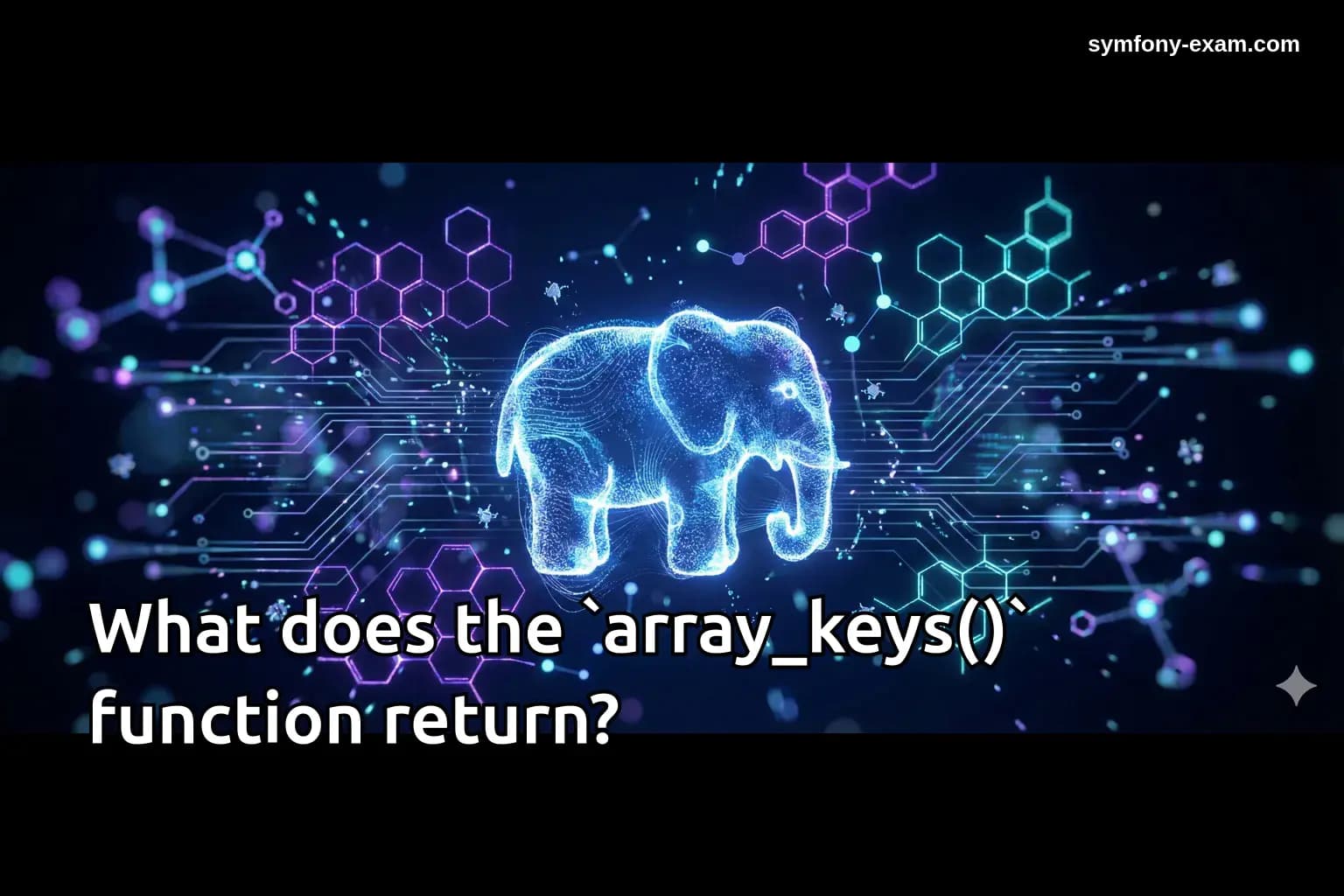 What does the `array_keys()` function return?