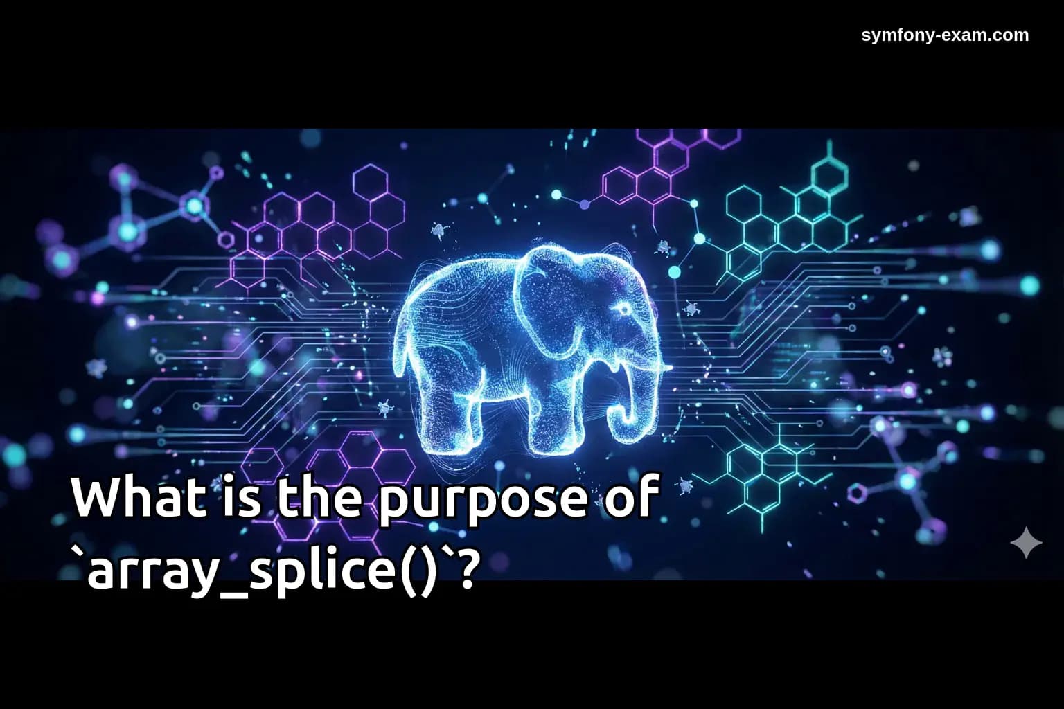 What is the purpose of `array_splice()`?