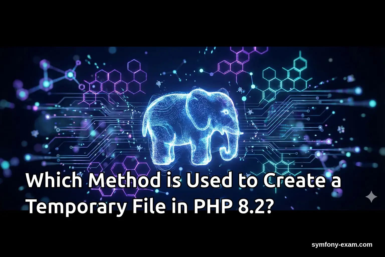 Which Method is Used to Create a Temporary File in PHP 8.2?