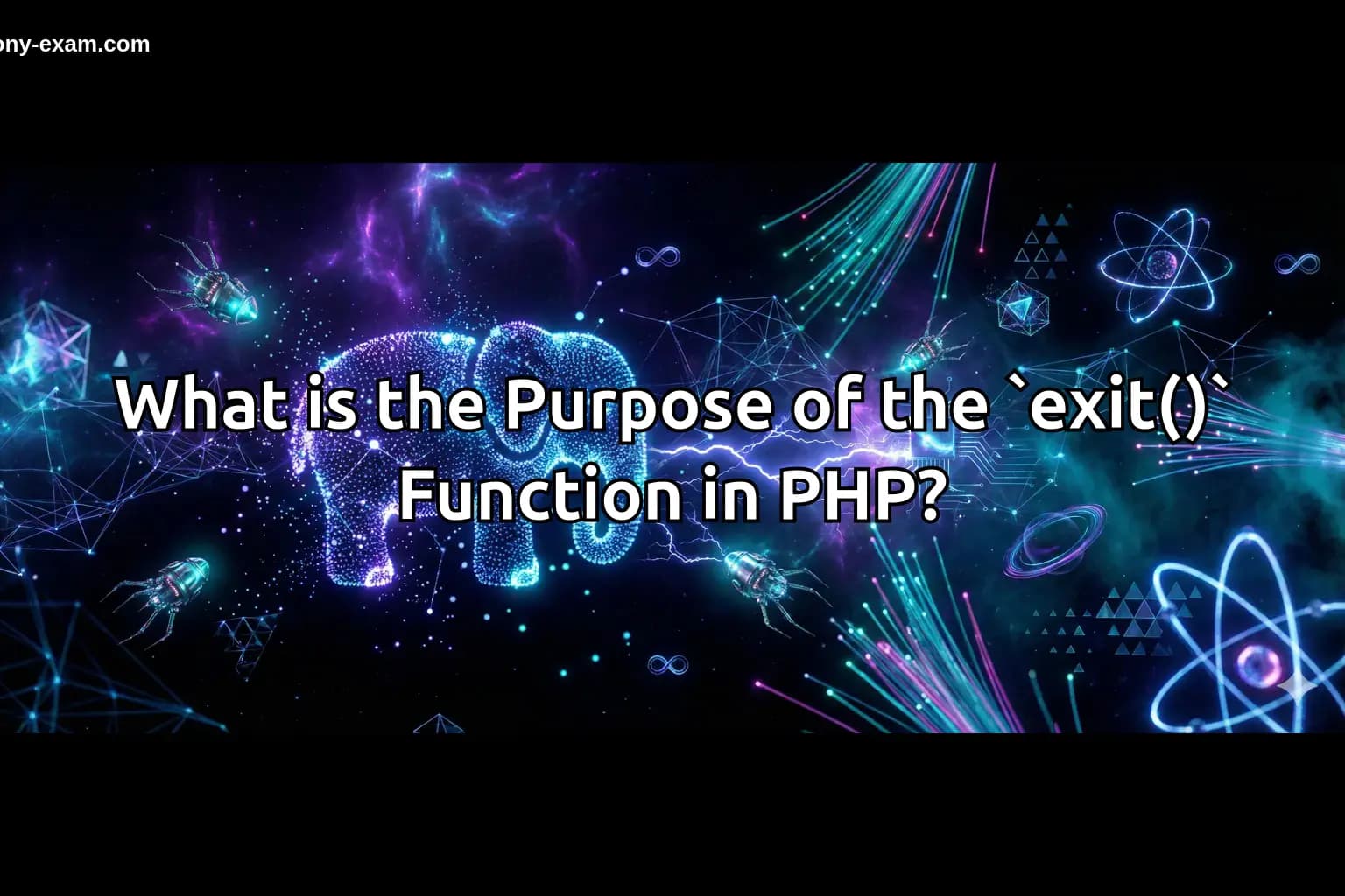 What is the Purpose of the `exit()` Function in PHP?