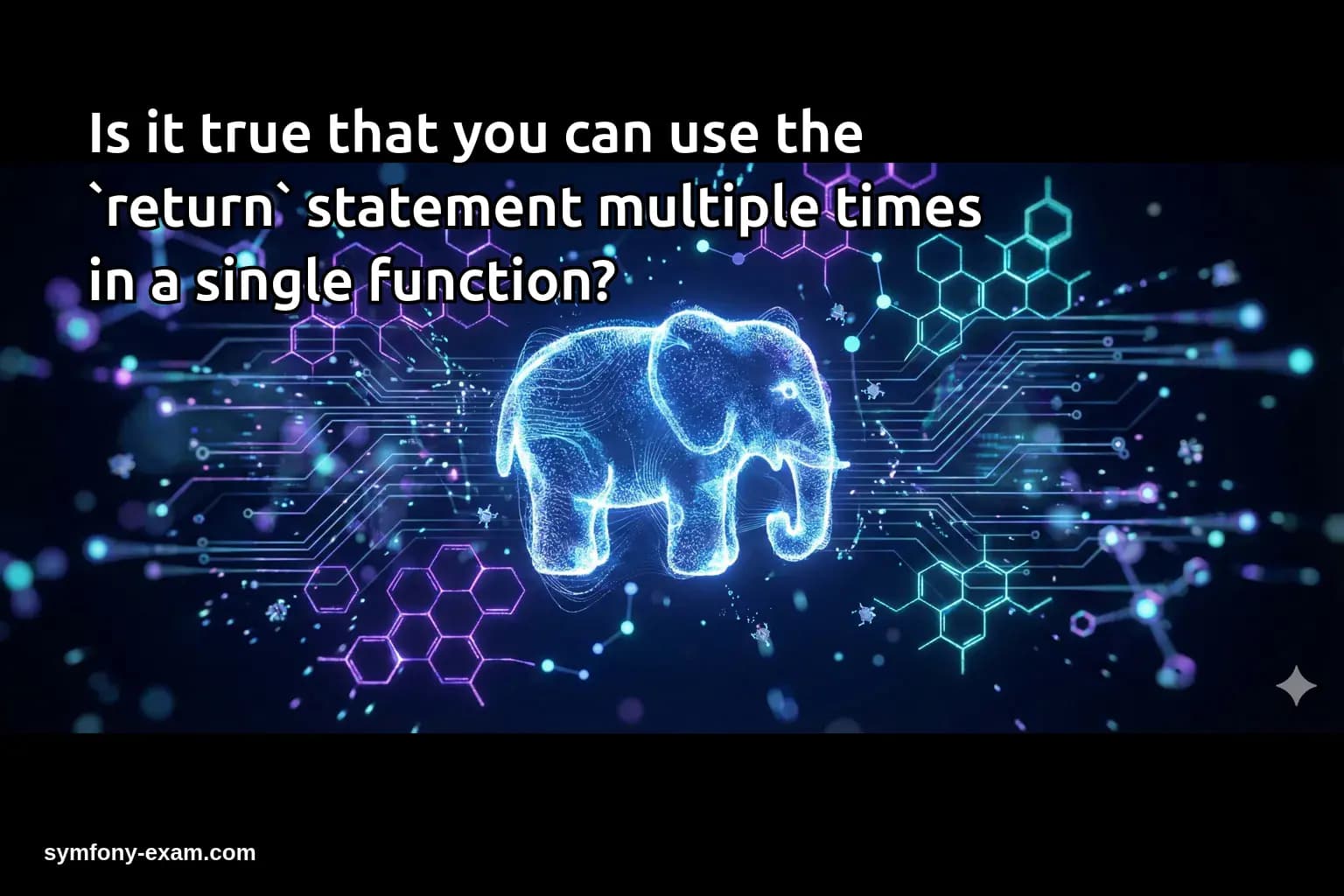 Is it true that you can use the `return` statement multiple times in a single function?
