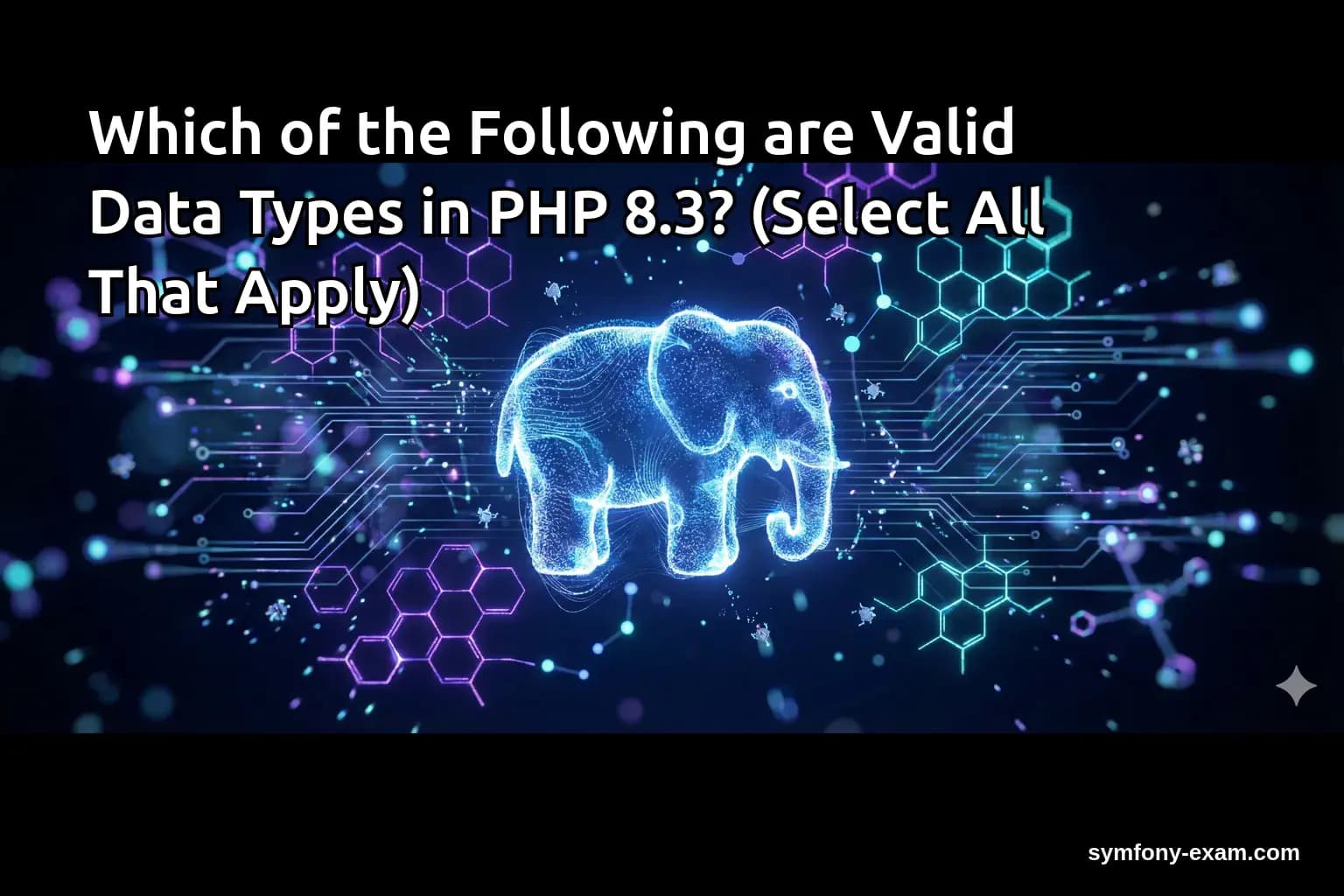 Which of the Following are Valid Data Types in PHP 8.3? (Select All That Apply)