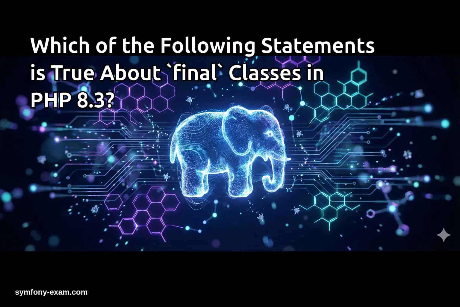 Which of the Following Statements is True About `final` Classes in PHP 8.3?