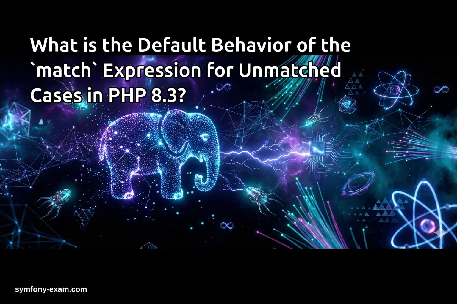 What is the Default Behavior of the `match` Expression for Unmatched Cases in PHP 8.3?