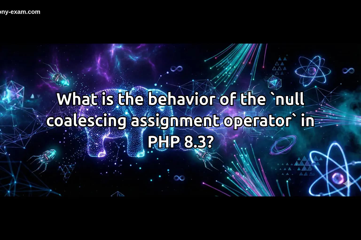 What is the behavior of the `null coalescing assignment operator` in PHP 8.3?