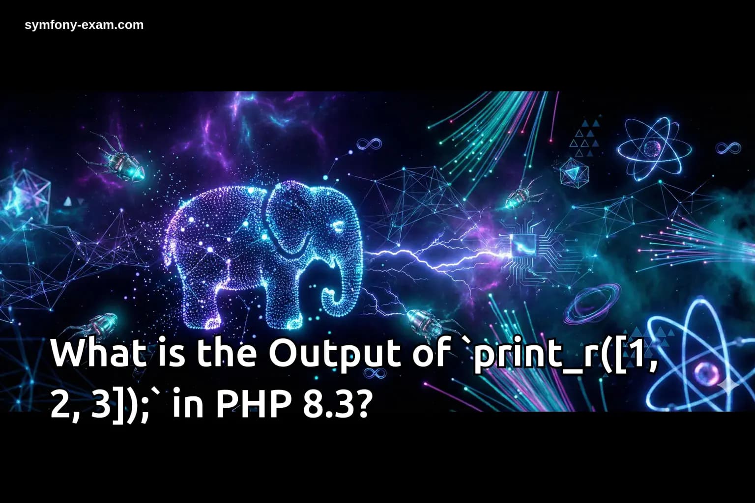 What is the Output of `print_r([1, 2, 3]);` in PHP 8.3?