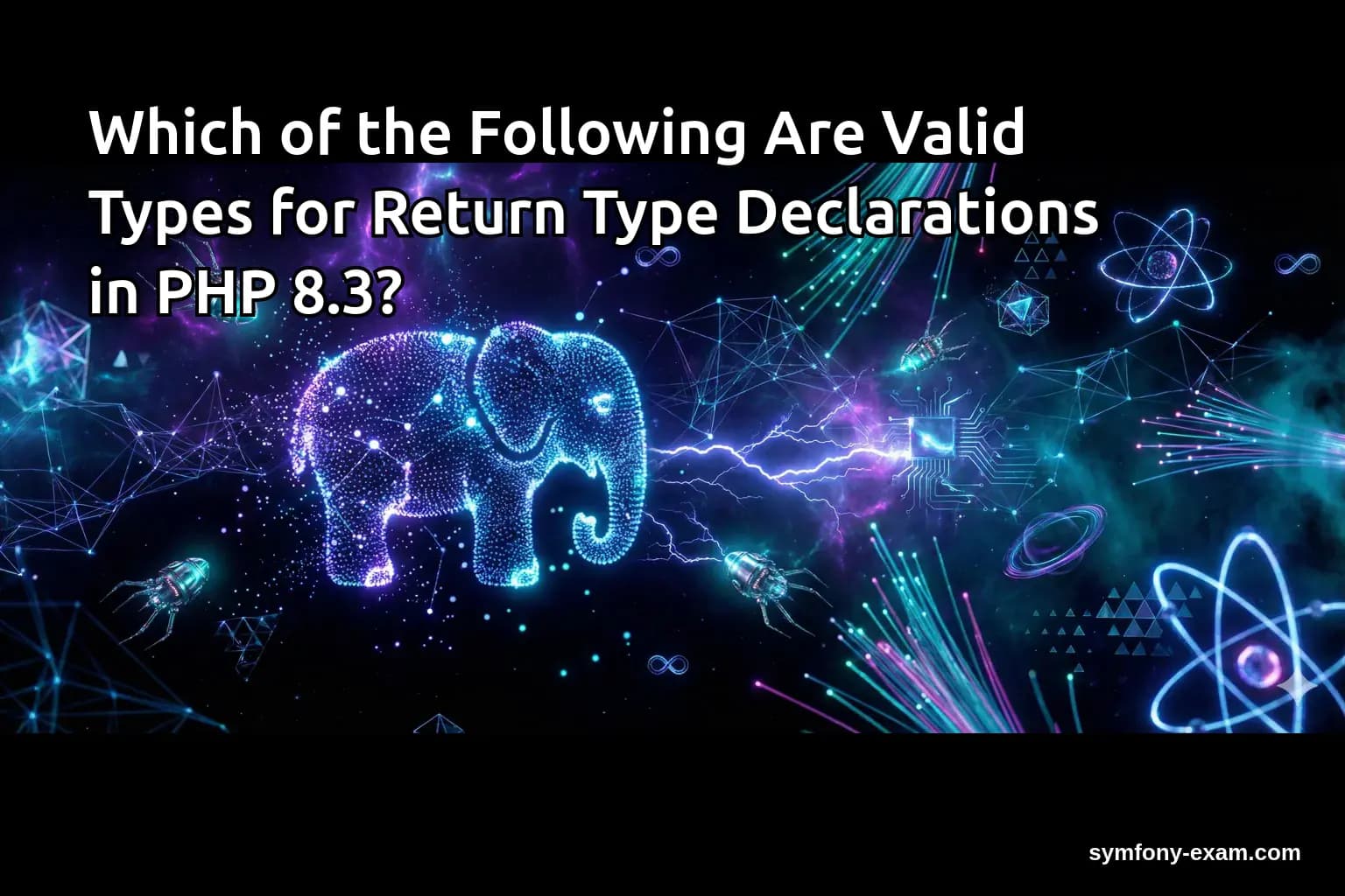 Which of the Following Are Valid Types for Return Type Declarations in PHP 8.3?