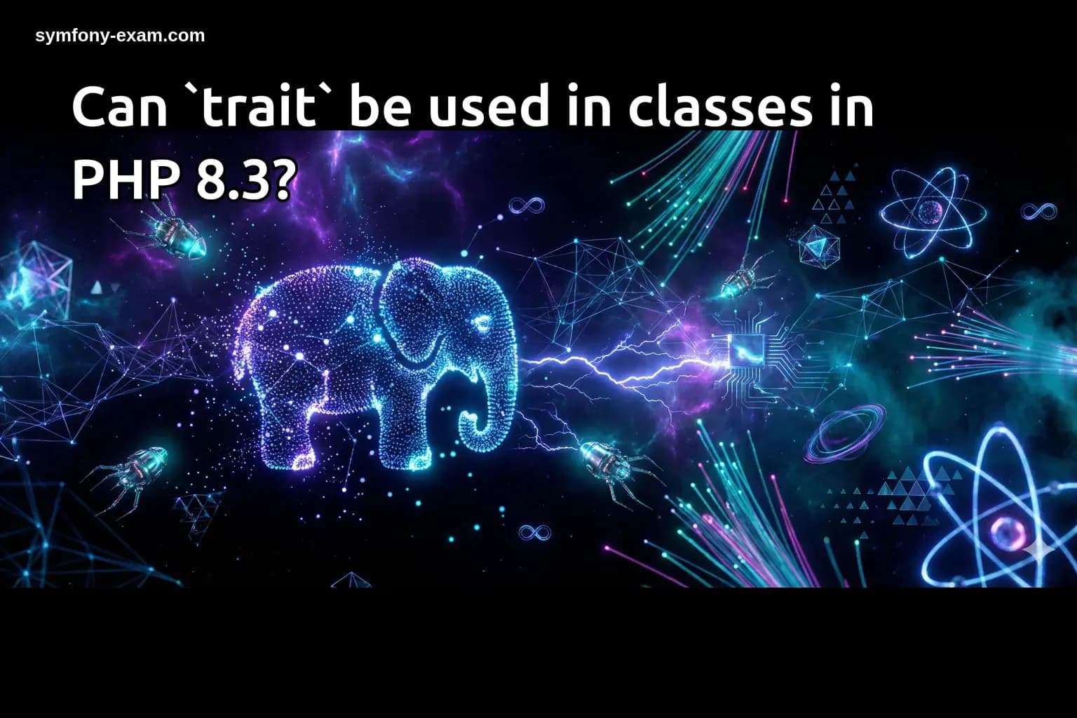 Can `trait` be used in classes in PHP 8.3?