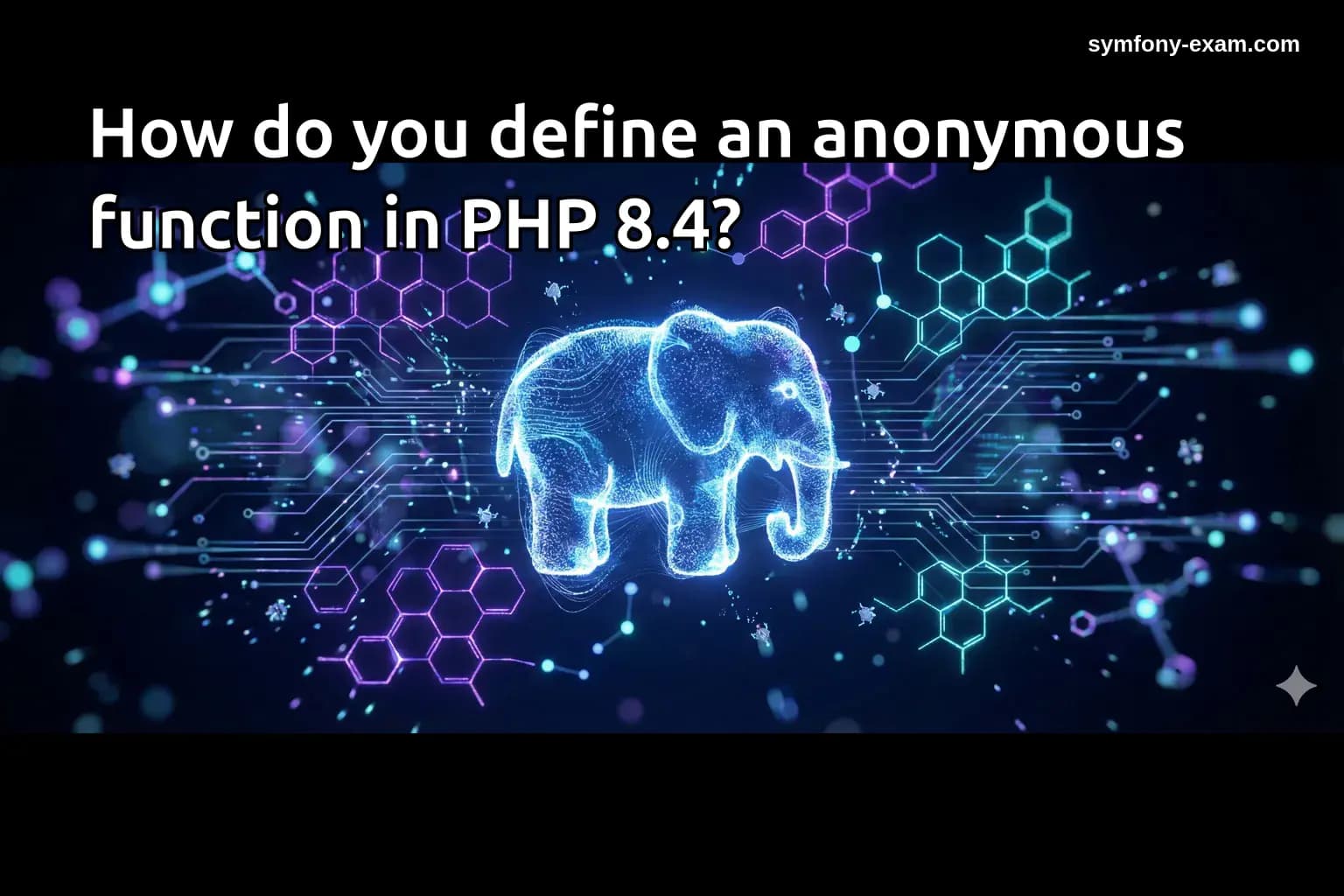 How do you define an anonymous function in PHP 8.4?