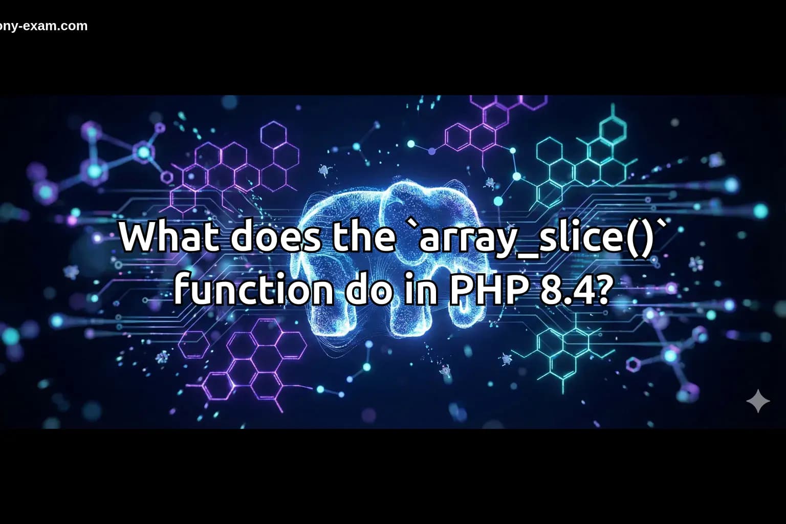 What does the `array_slice()` function do in PHP 8.4?