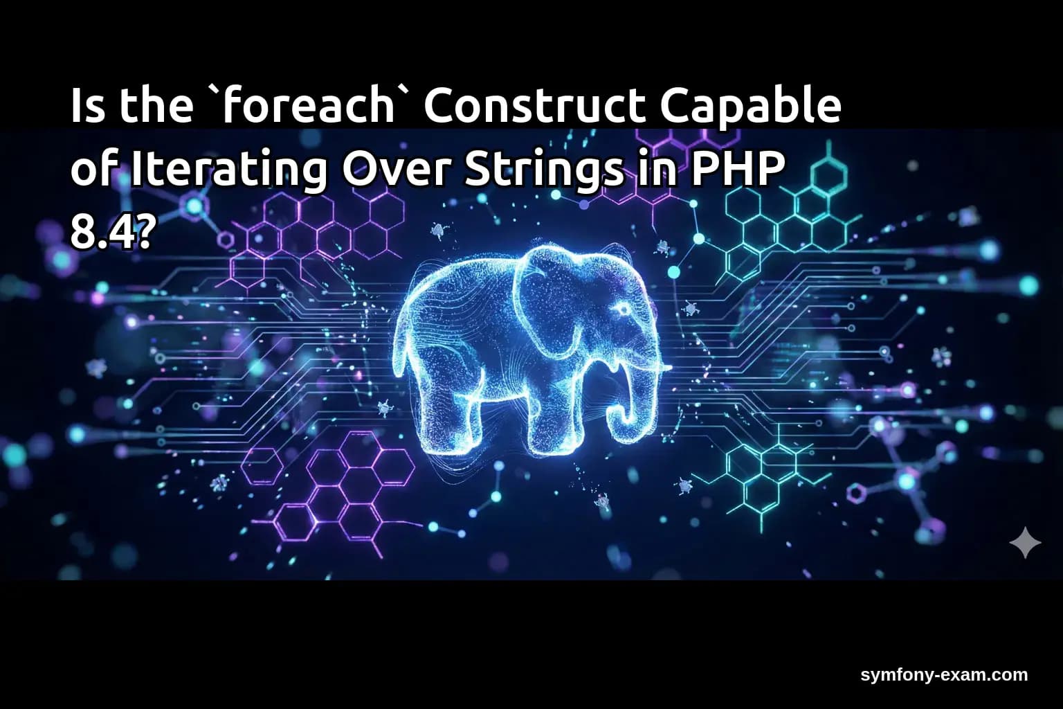 Is the `foreach` Construct Capable of Iterating Over Strings in PHP 8.4?
