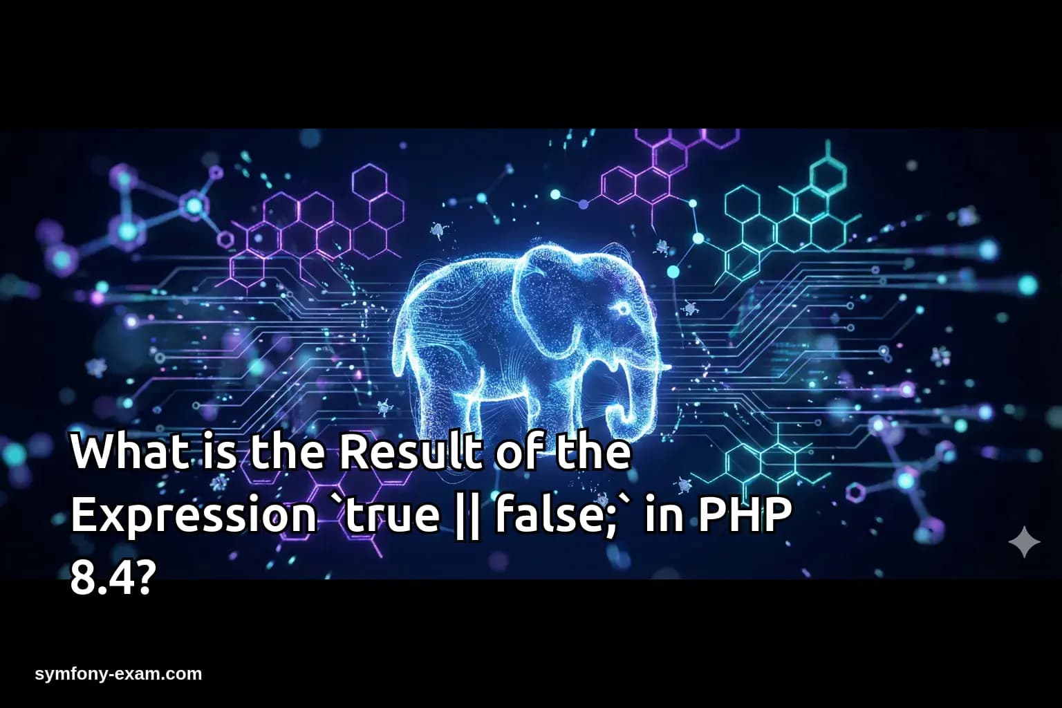 What is the Result of the Expression `true || false;` in PHP 8.4?
