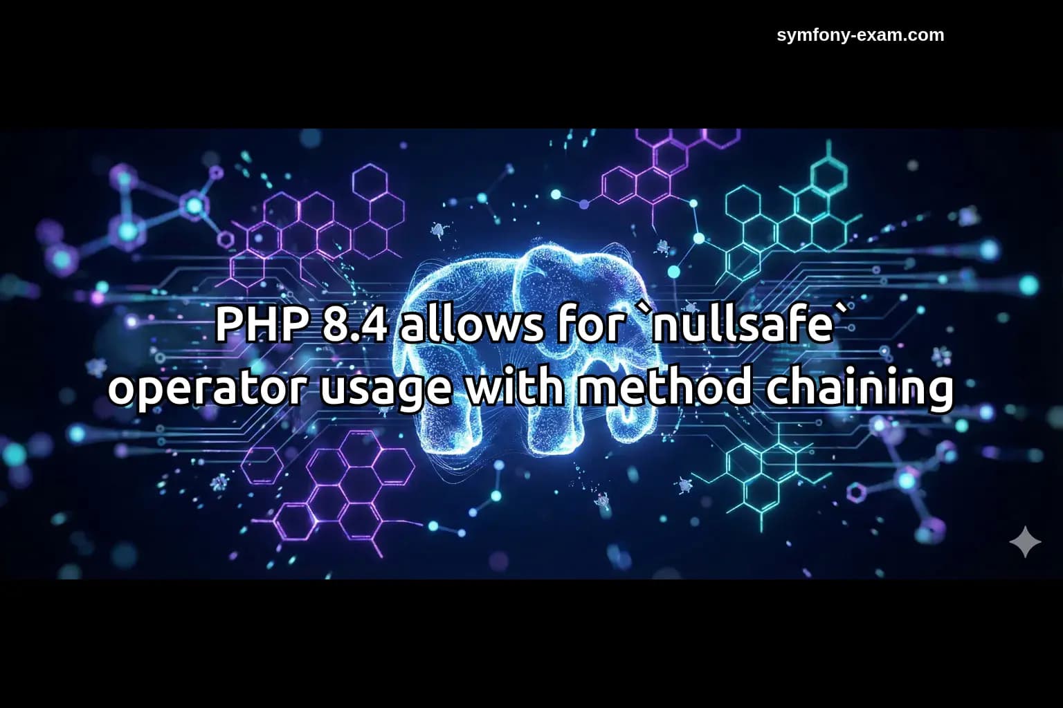 PHP 8.4 allows for `nullsafe` operator usage with method chaining