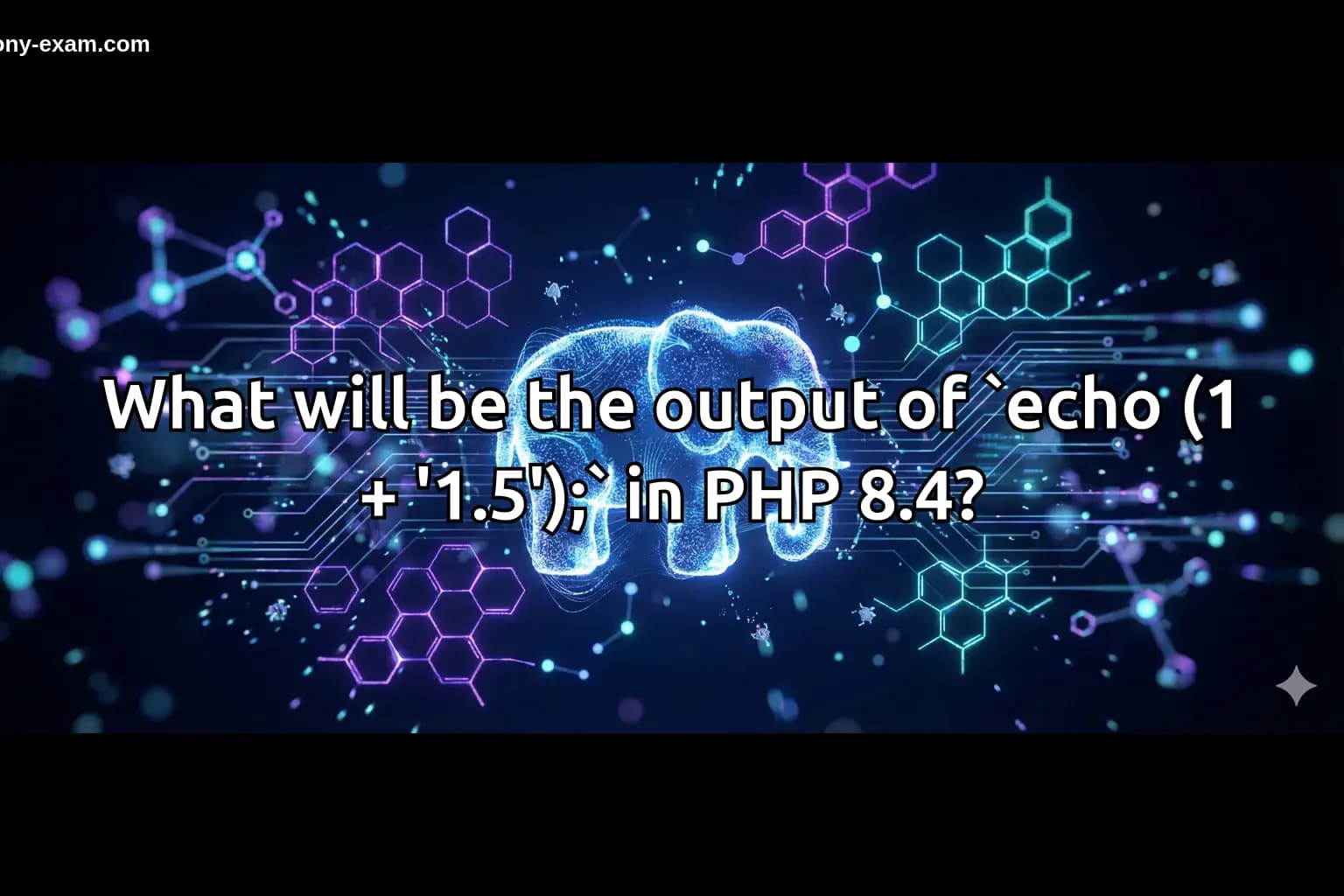 What will be the output of `echo (1 + '1.5');` in PHP 8.4?