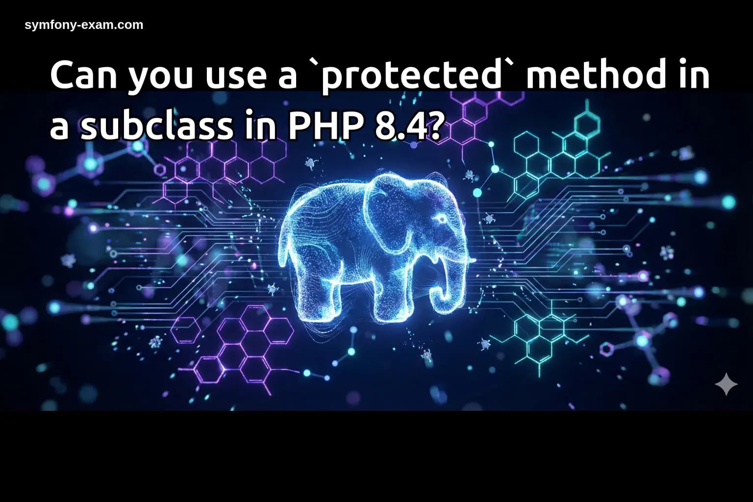 Can you use a `protected` method in a subclass in PHP 8.4?
