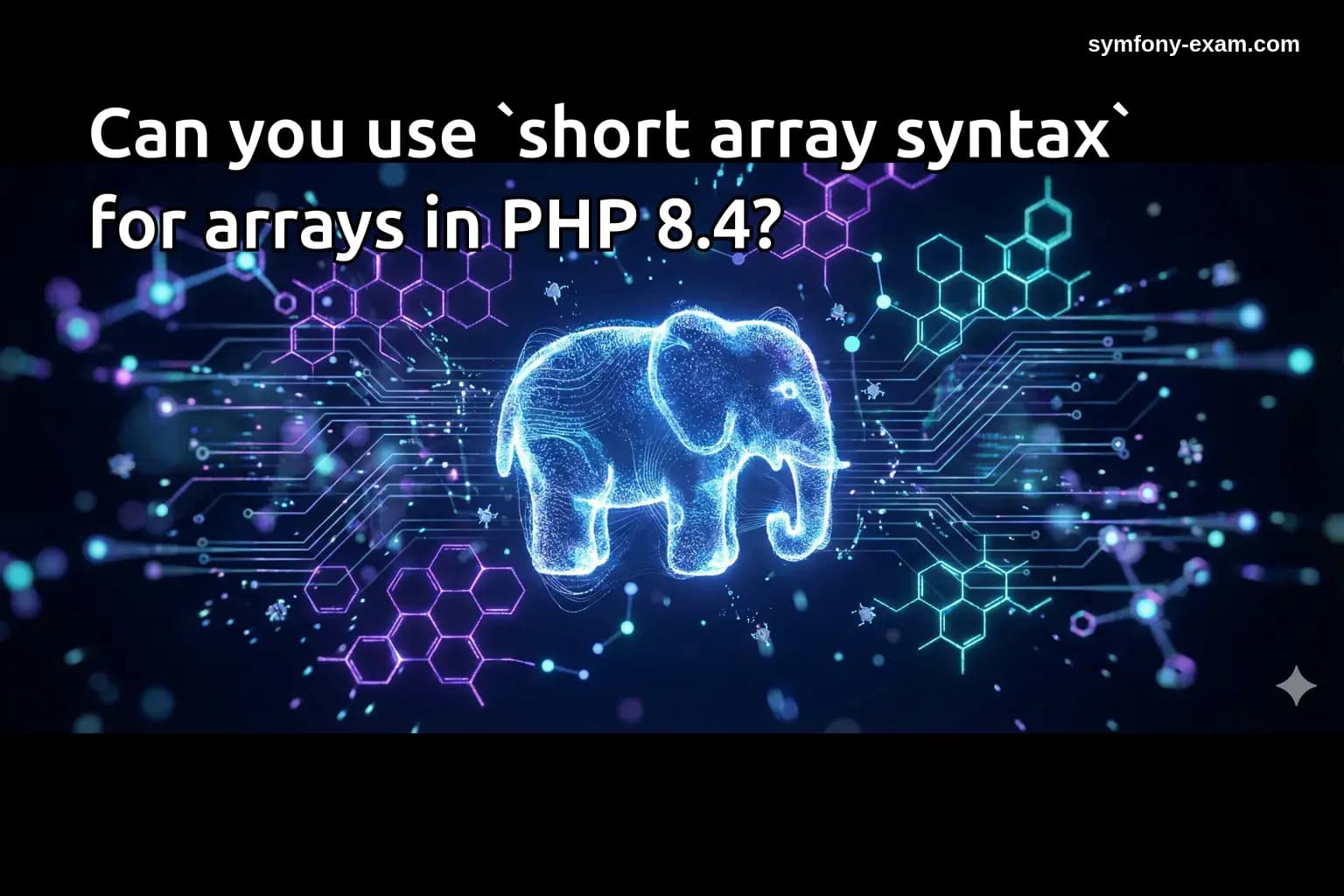 Can you use `short array syntax` for arrays in PHP 8.4?