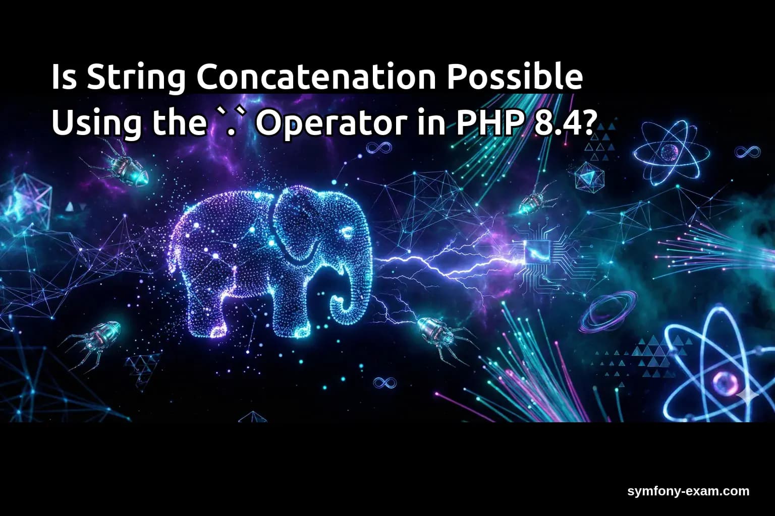 Is String Concatenation Possible Using the `.` Operator in PHP 8.4?