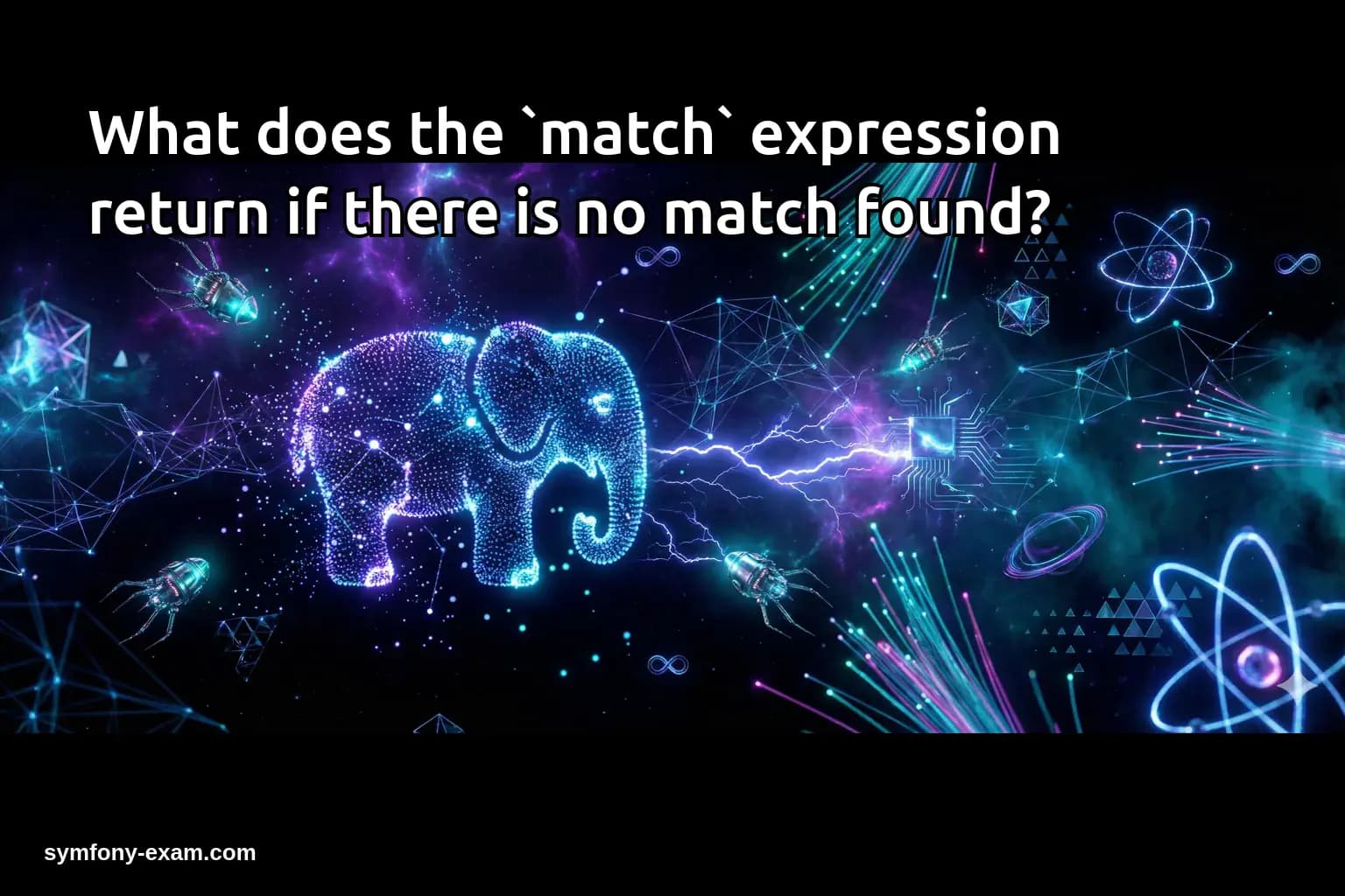 What does the `match` expression return if there is no match found?