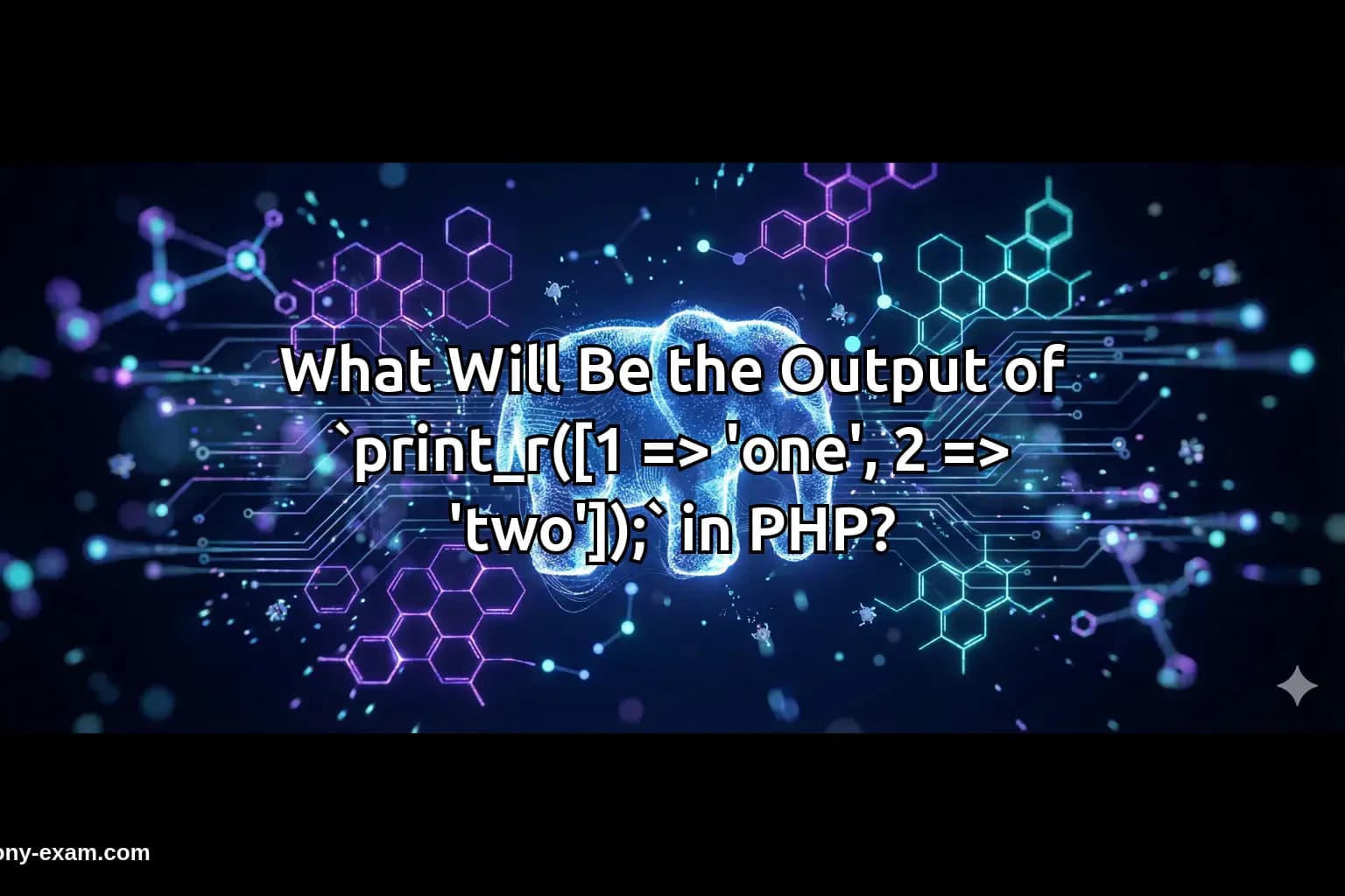 What Will Be the Output of `print_r([1 => 'one', 2 => 'two']);` in PHP?