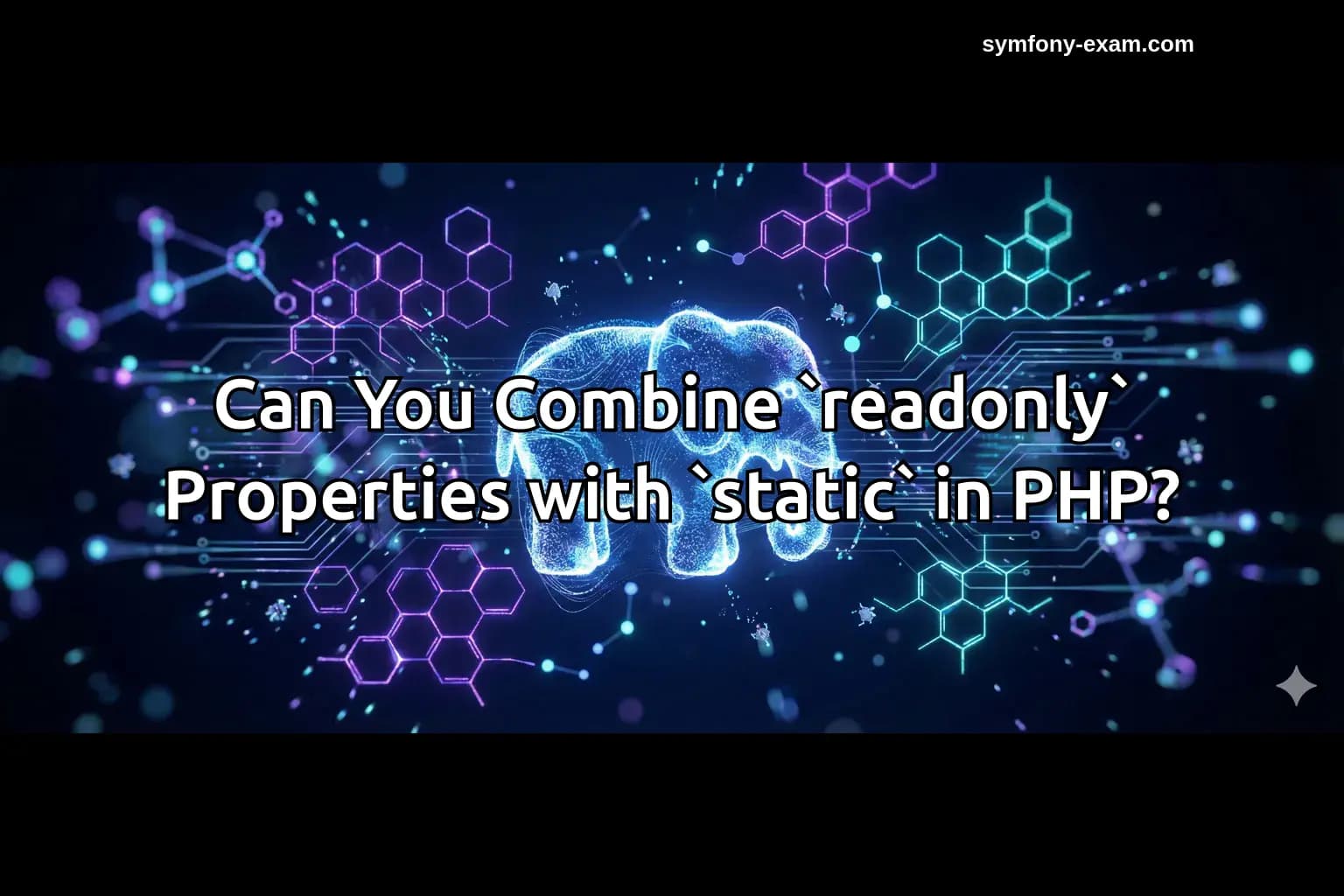 Can You Combine `readonly` Properties with `static` in PHP?