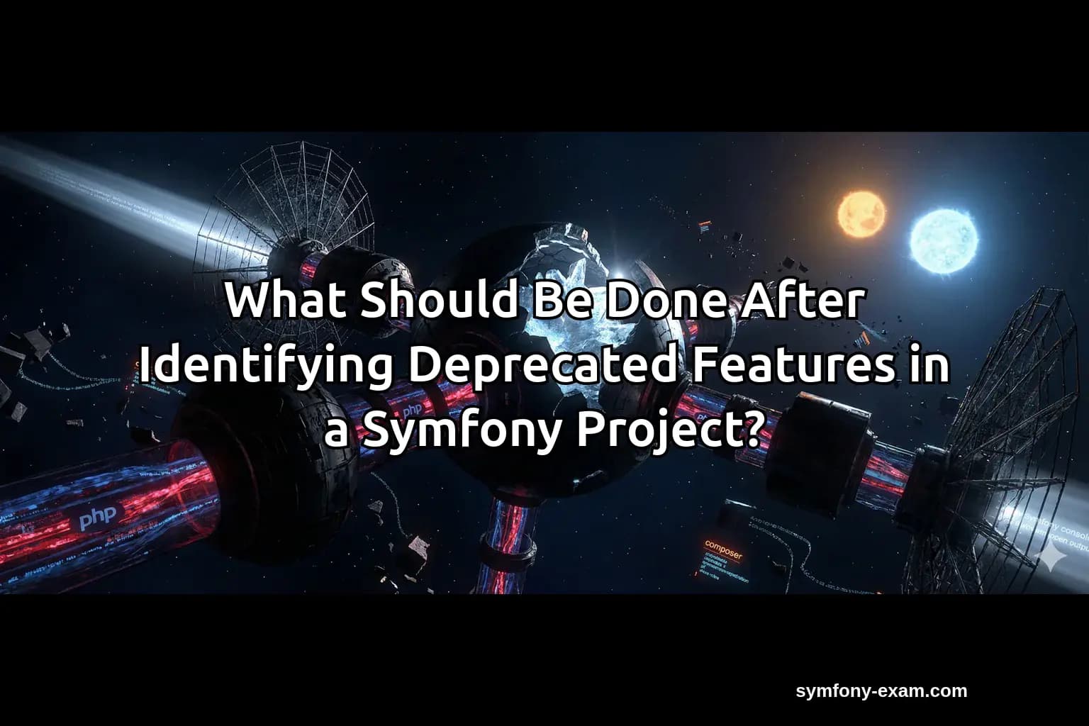 What Should Be Done After Identifying Deprecated Features in a Symfony Project?