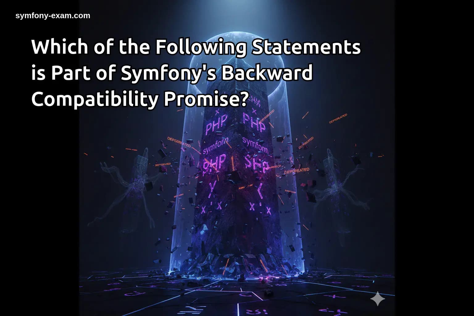 Which of the Following Statements is Part of Symfony's Backward Compatibility Promise?