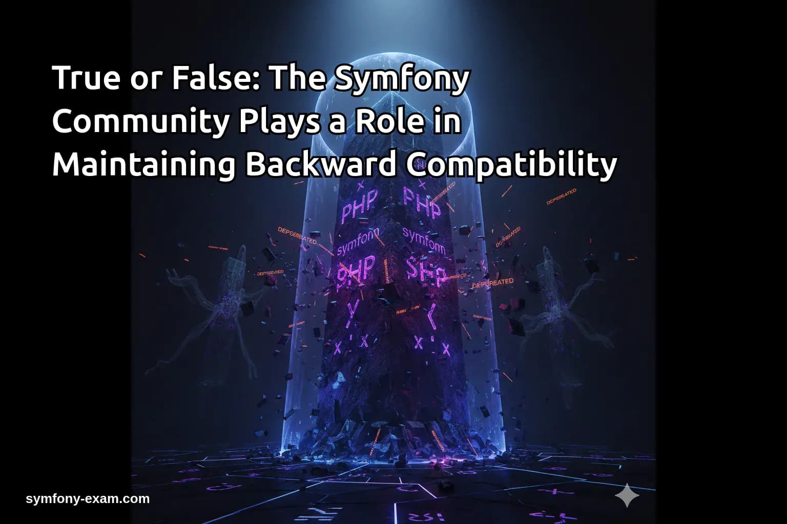 True or False: The Symfony Community Plays a Role in Maintaining Backward Compatibility