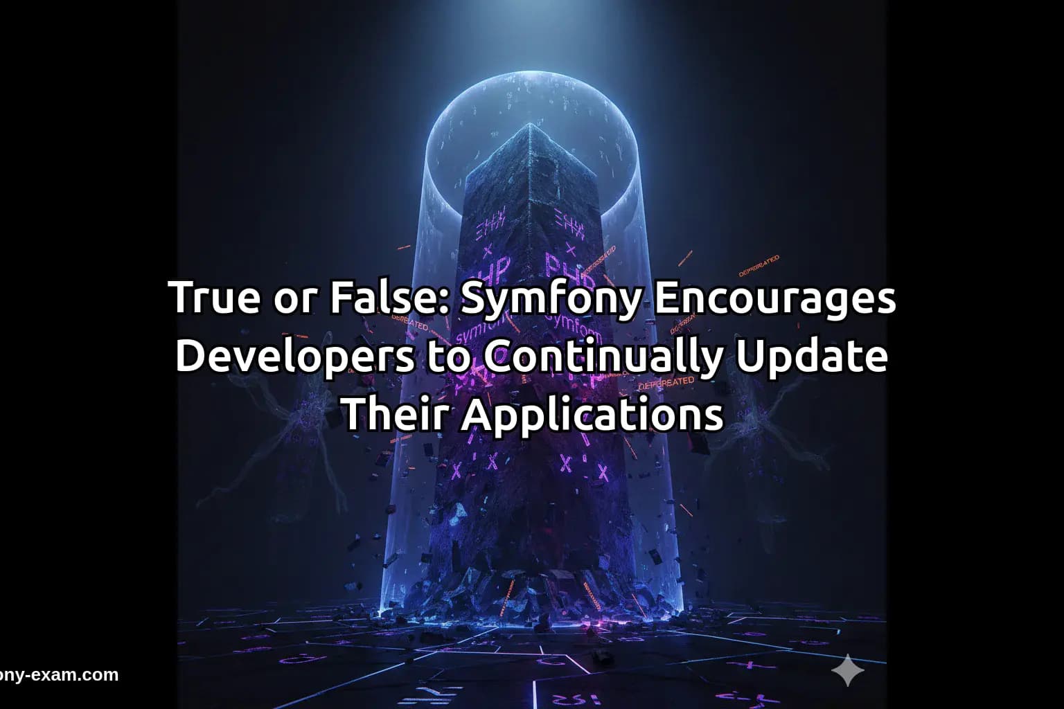 True or False: Symfony Encourages Developers to Continually Update Their Applications