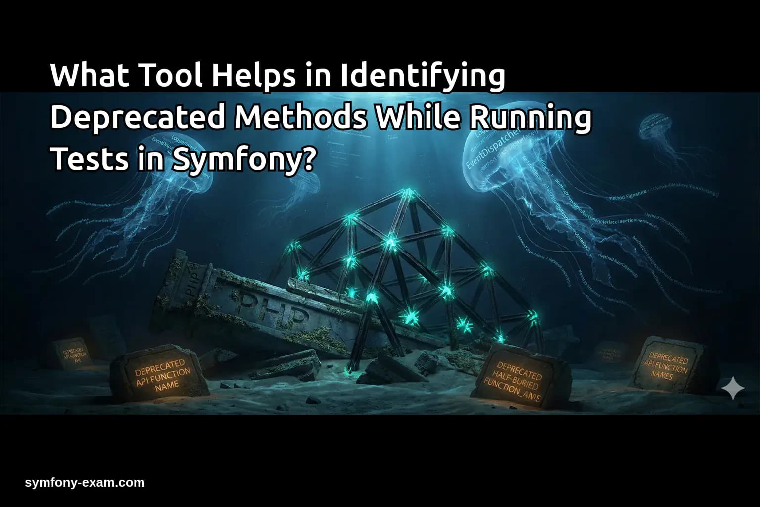 What Tool Helps in Identifying Deprecated Methods While Running Tests in Symfony?