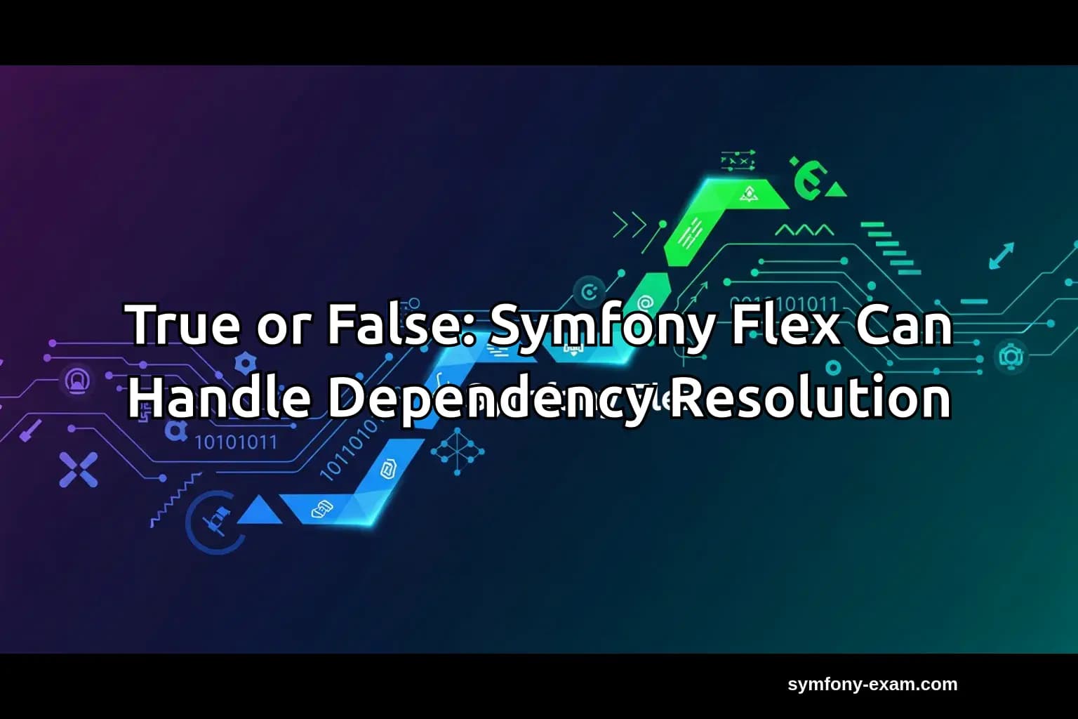 True or False: Symfony Flex Can Handle Dependency Resolution
