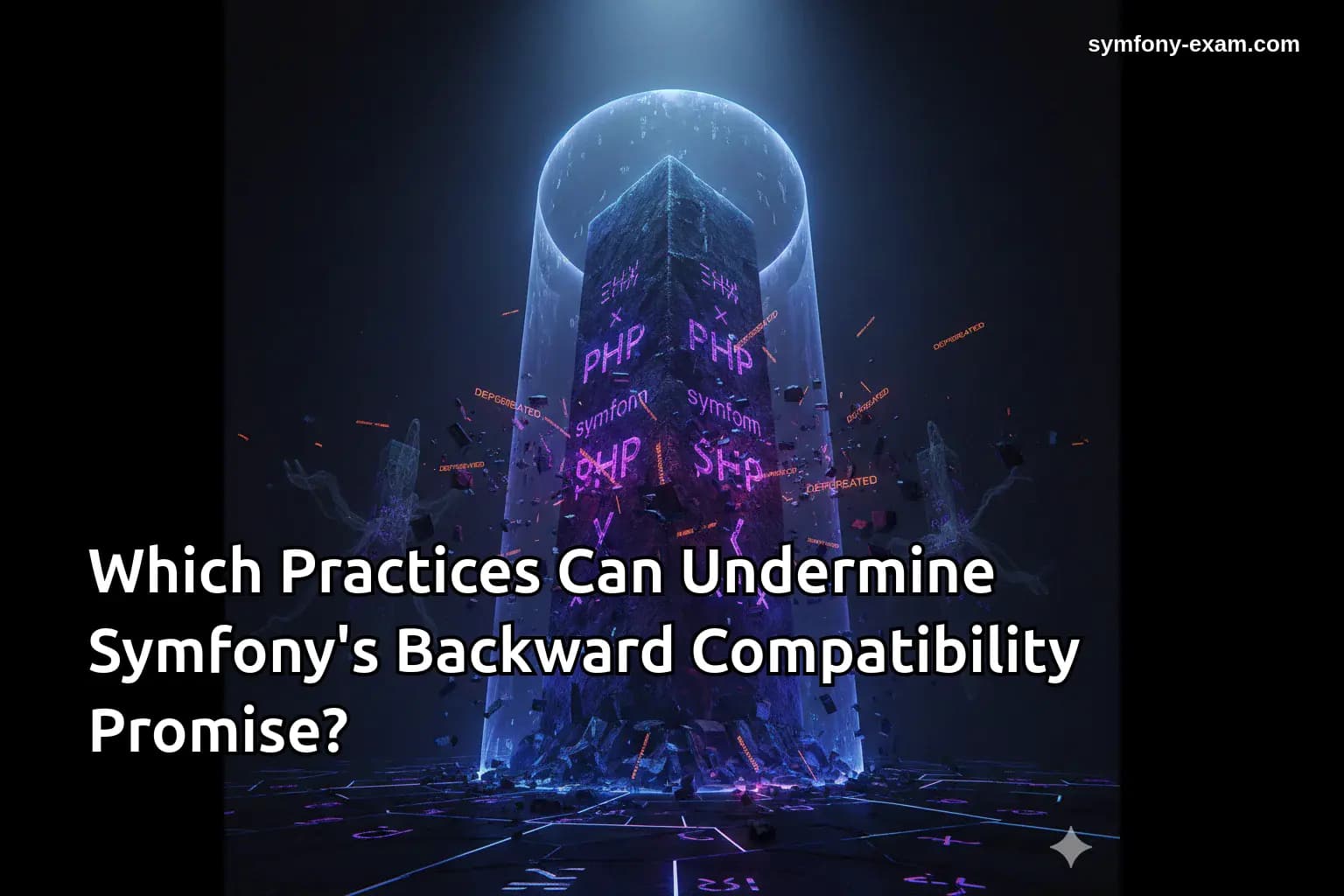 Which Practices Can Undermine Symfony's Backward Compatibility Promise?