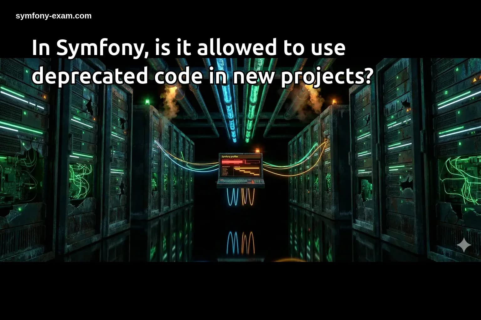 In Symfony, is it allowed to use deprecated code in new projects?