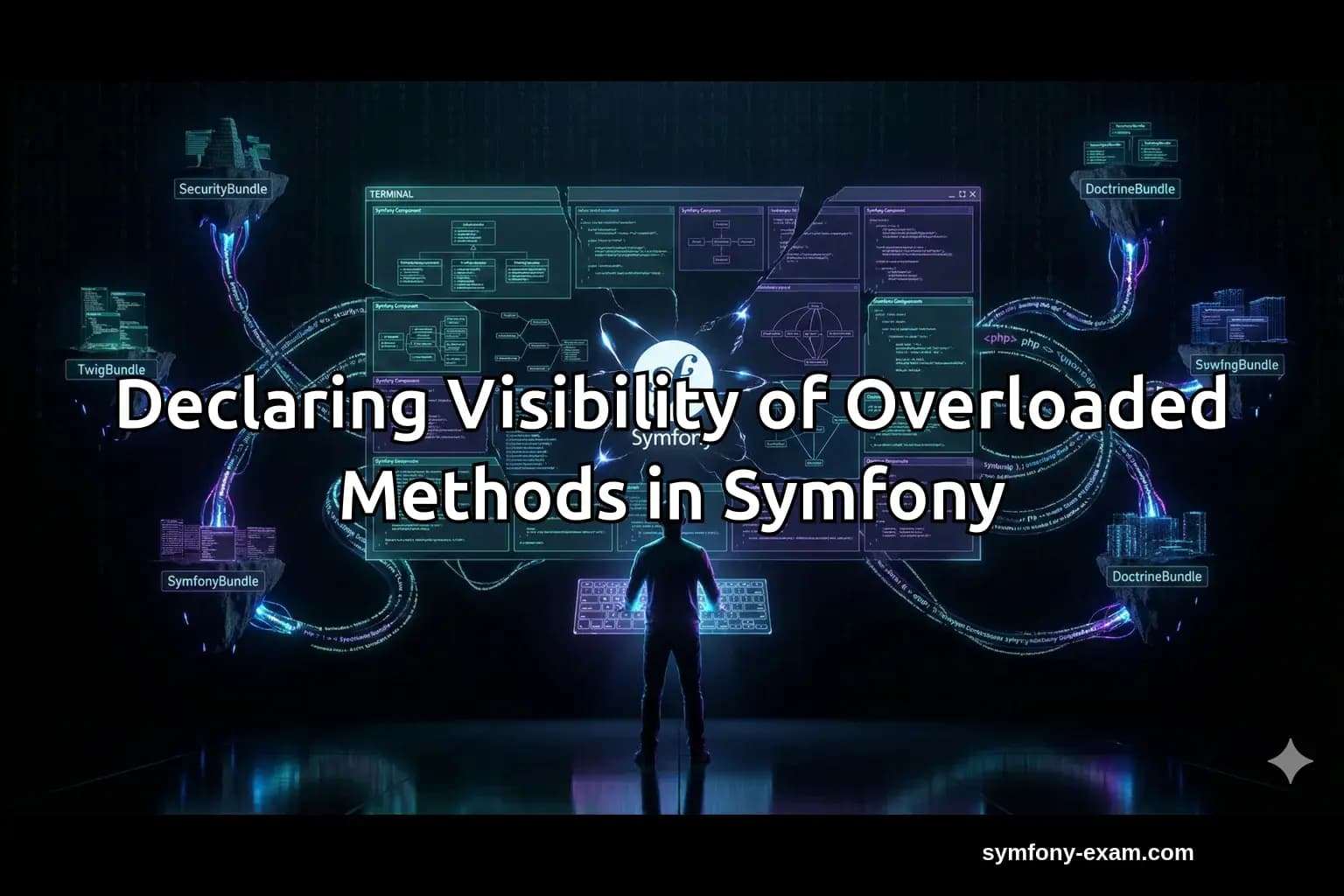 Declaring Visibility of Overloaded Methods in Symfony