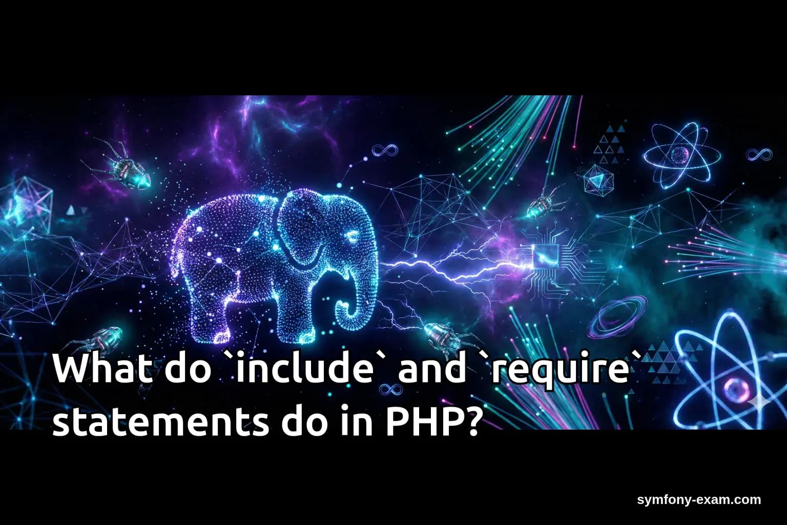 What do `include` and `require` statements do in PHP?