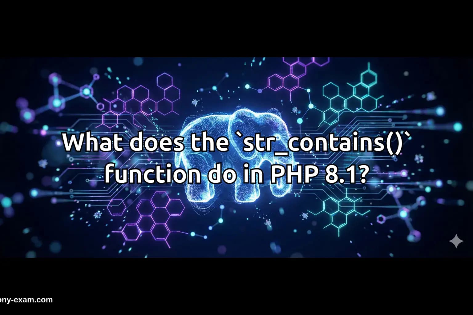 What does the `str_contains()` function do in PHP 8.1?