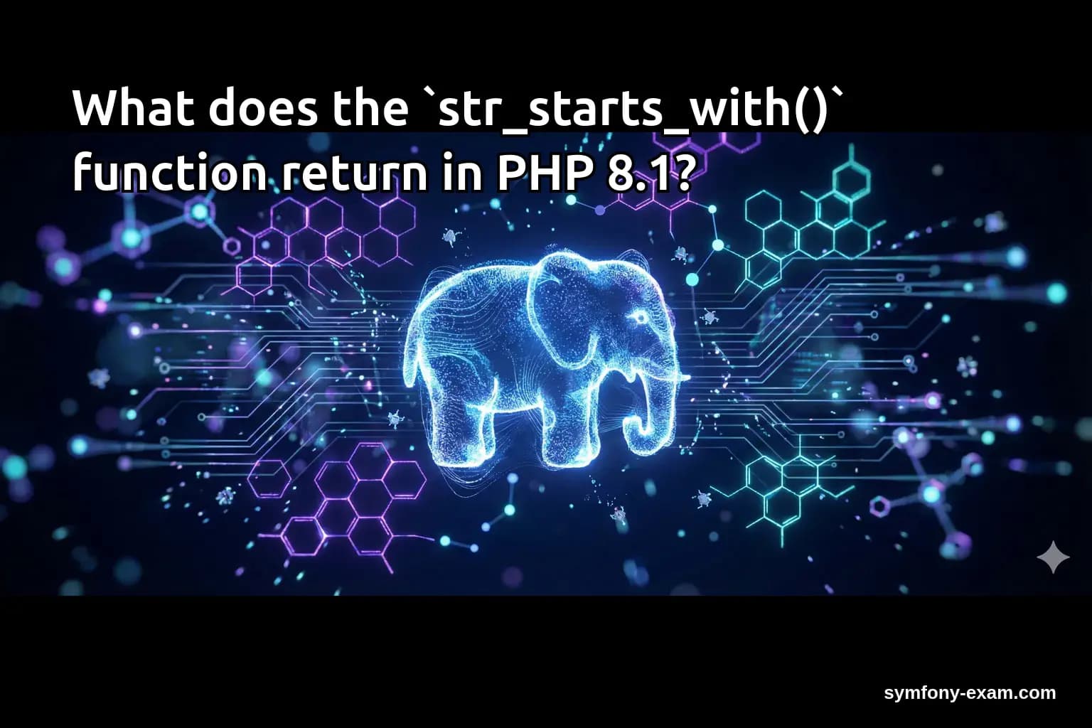 What does the `str_starts_with()` function return in PHP 8.1?