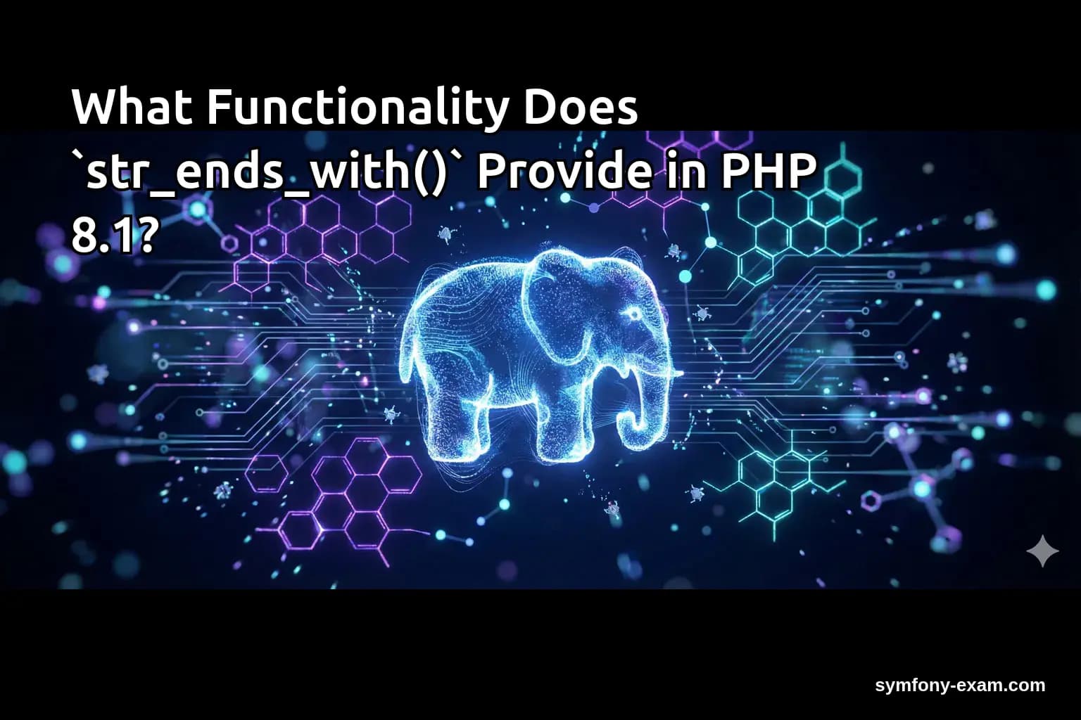What Functionality Does `str_ends_with()` Provide in PHP 8.1?