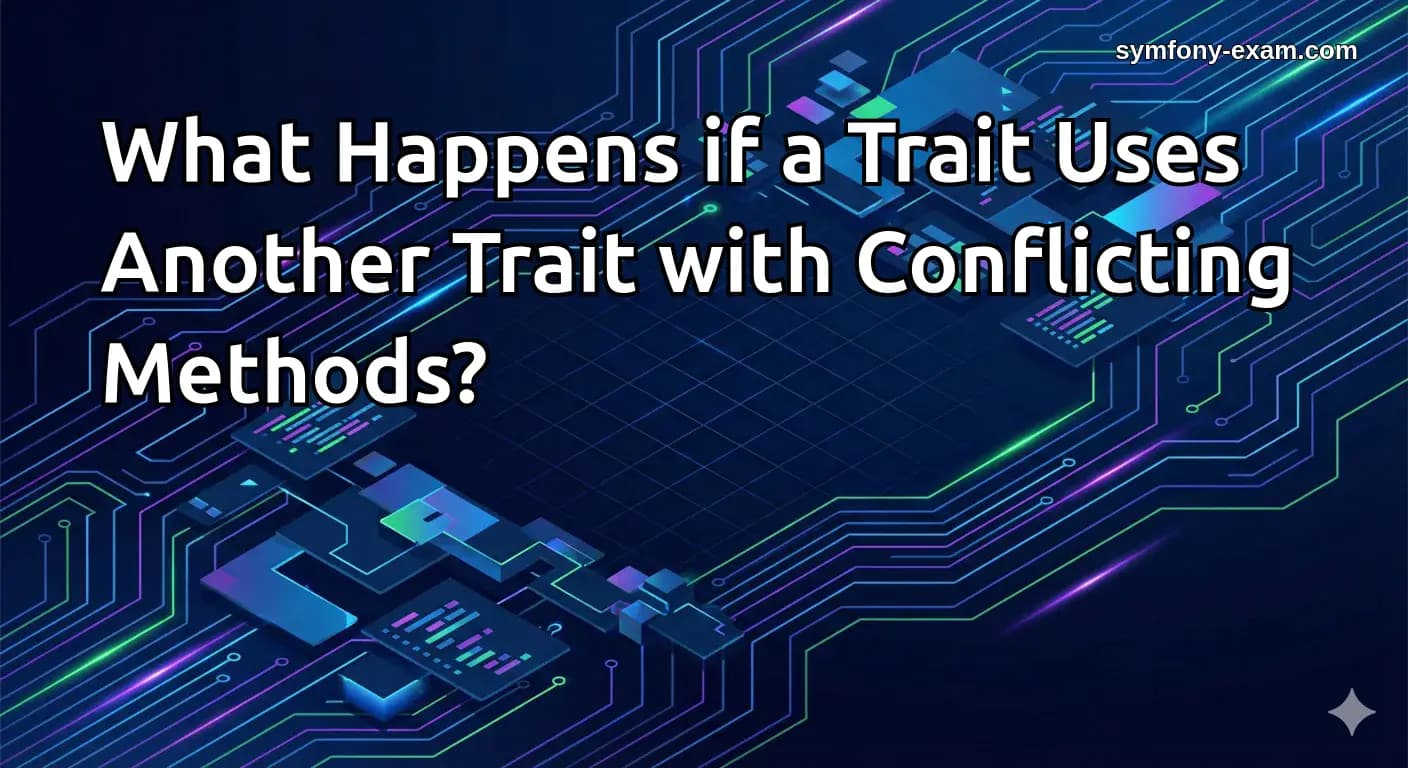 What Happens if a Trait Uses Another Trait with Conflicting