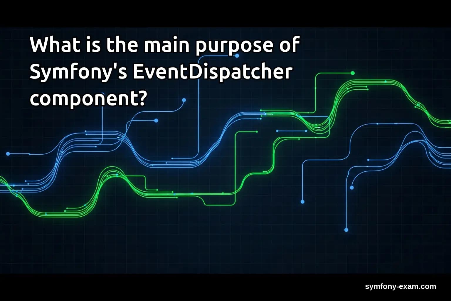 What is the main purpose of Symfony's EventDispatcher component?