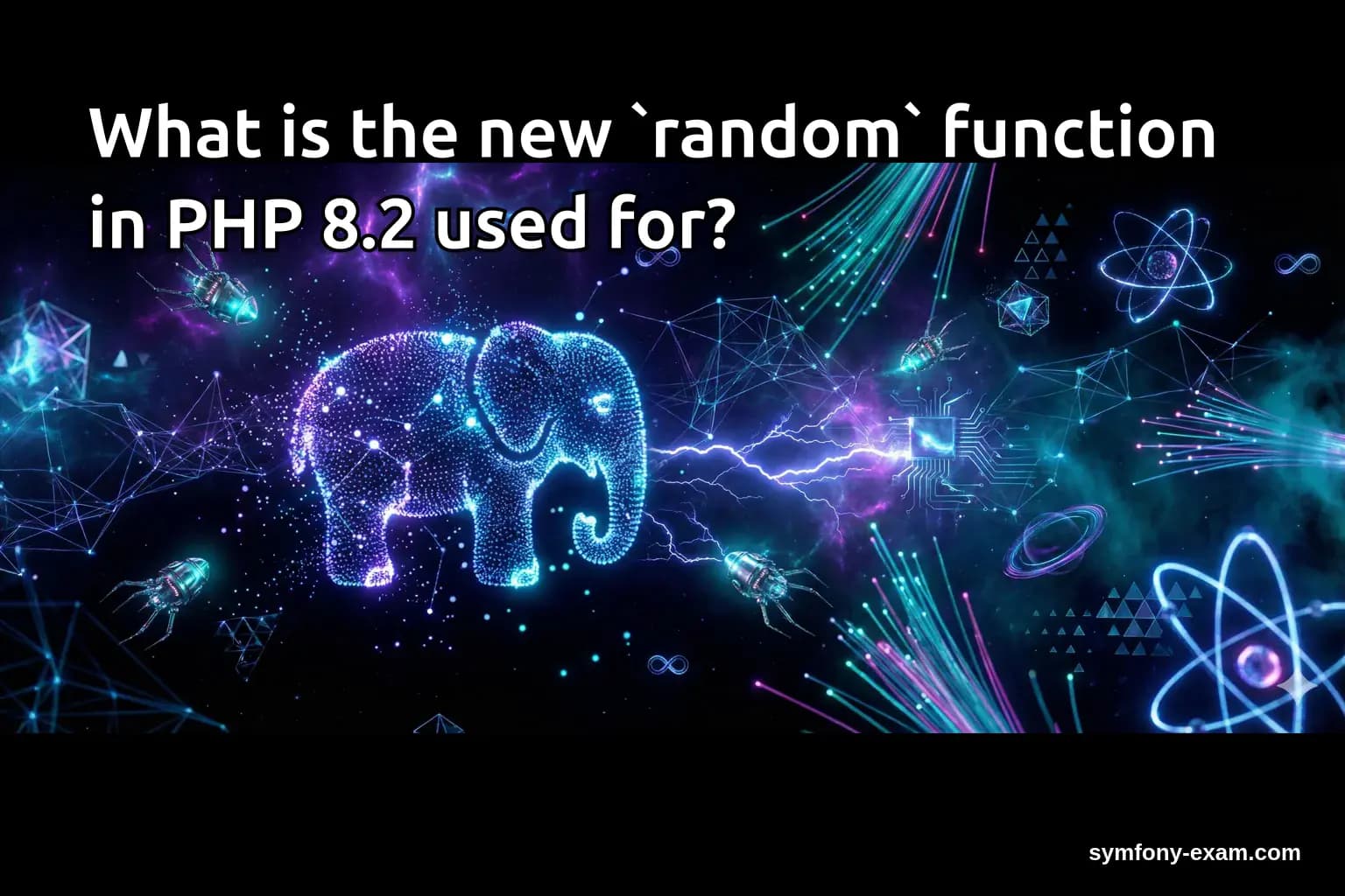 What is the new `random` function in PHP 8.2 used for?