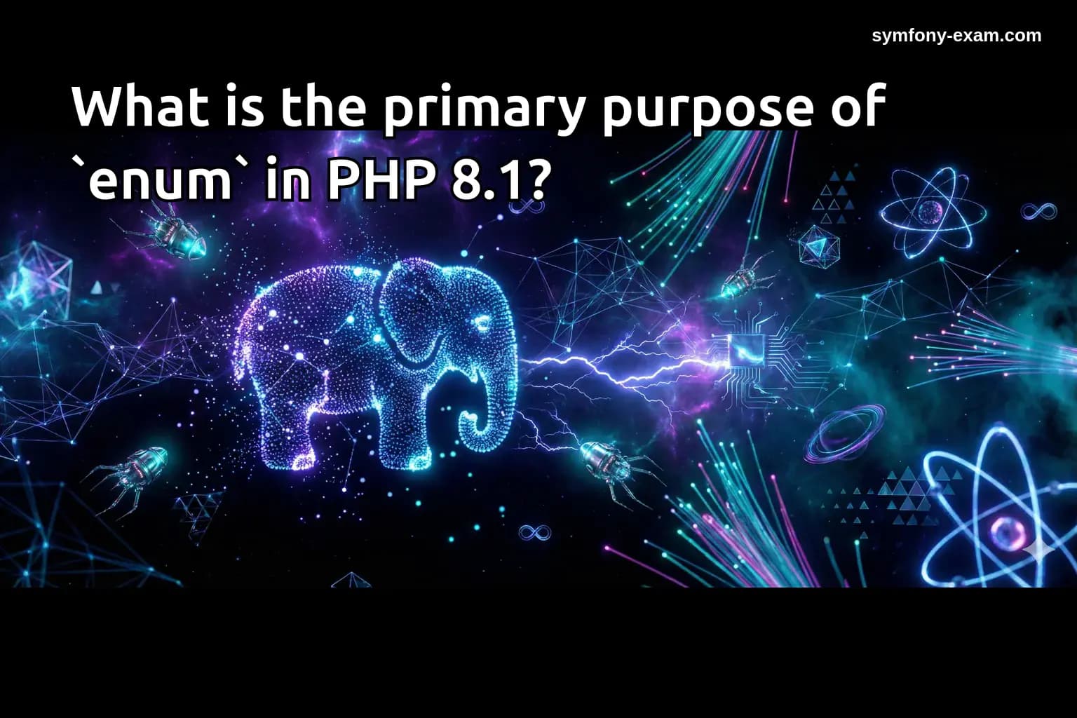 What is the primary purpose of `enum` in PHP 8.1?