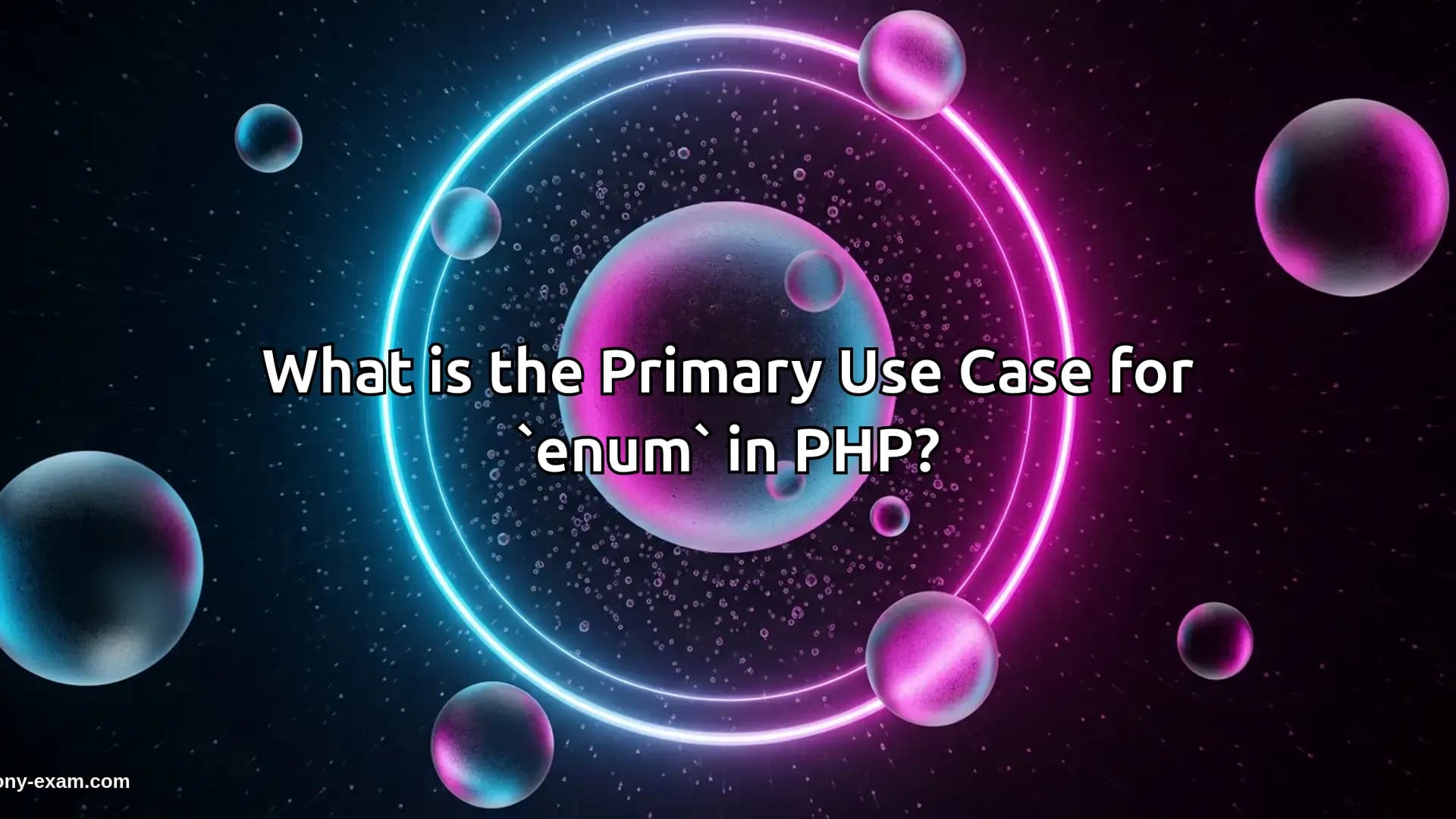 What is the Primary Use Case for `enum` in PHP?