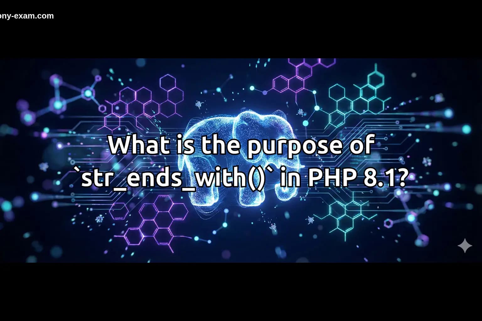 What is the purpose of `str_ends_with()` in PHP 8.1?