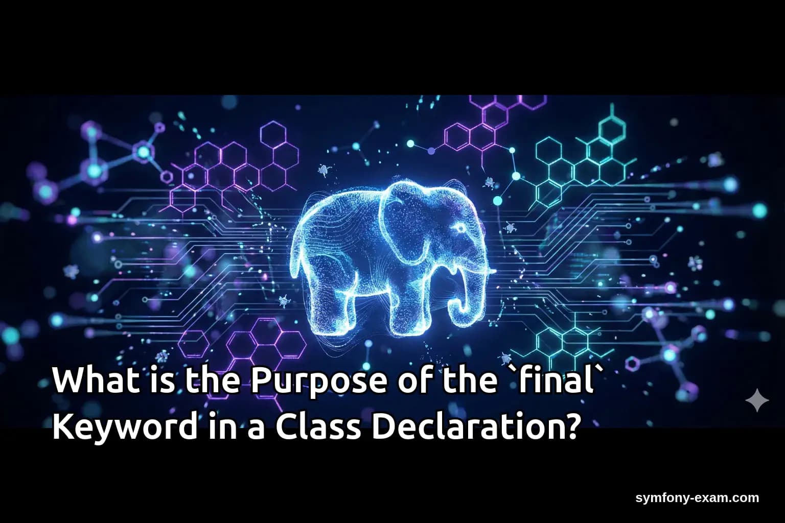 What is the Purpose of the `final` Keyword in a Class Declaration?