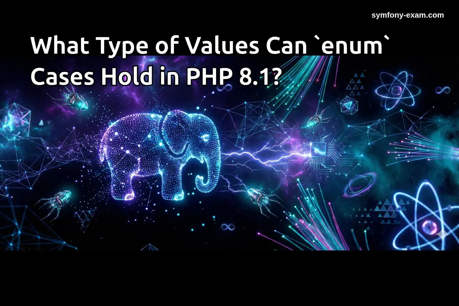 What Type of Values Can `enum` Cases Hold in PHP 8.1?