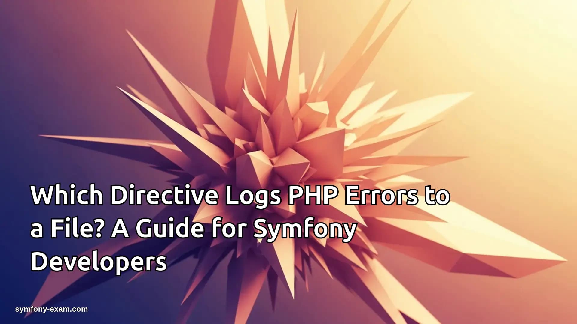 Master PHP Error Logging for Symfony Certification