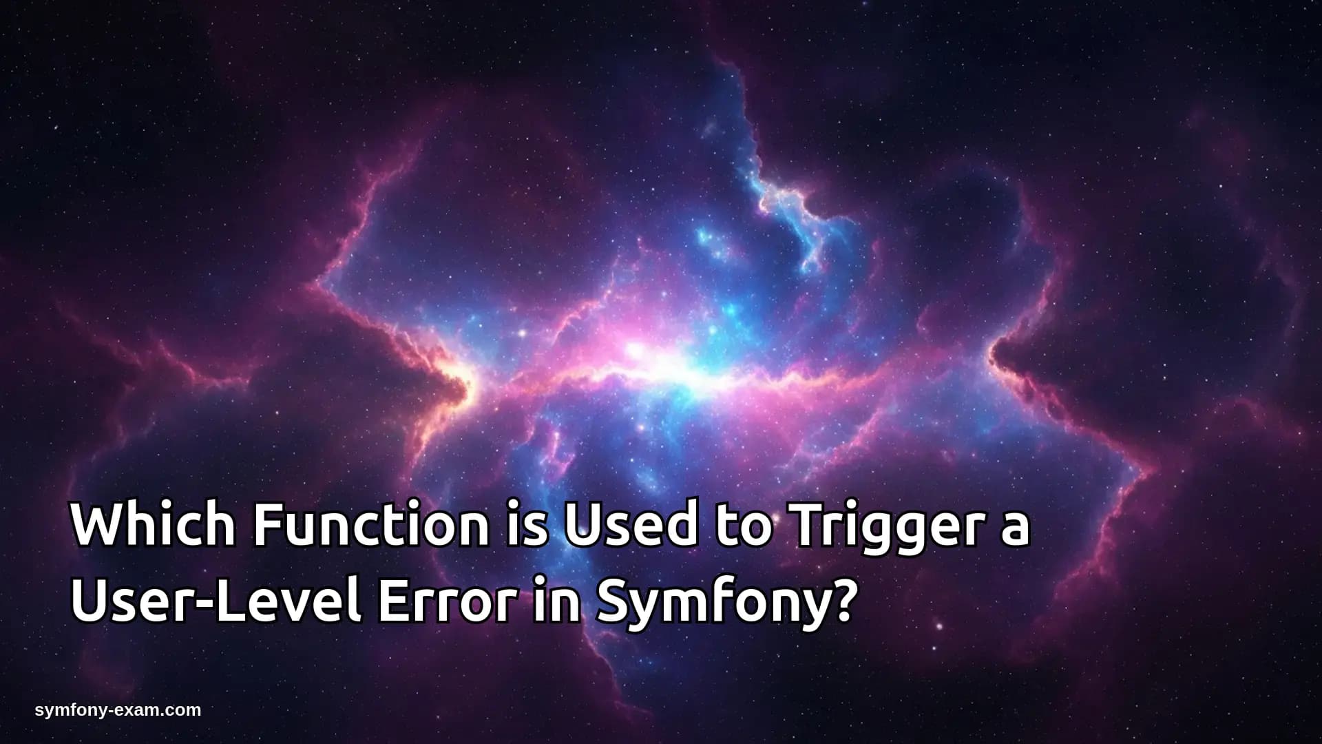 Master User-Level Error Handling in Symfony Apps