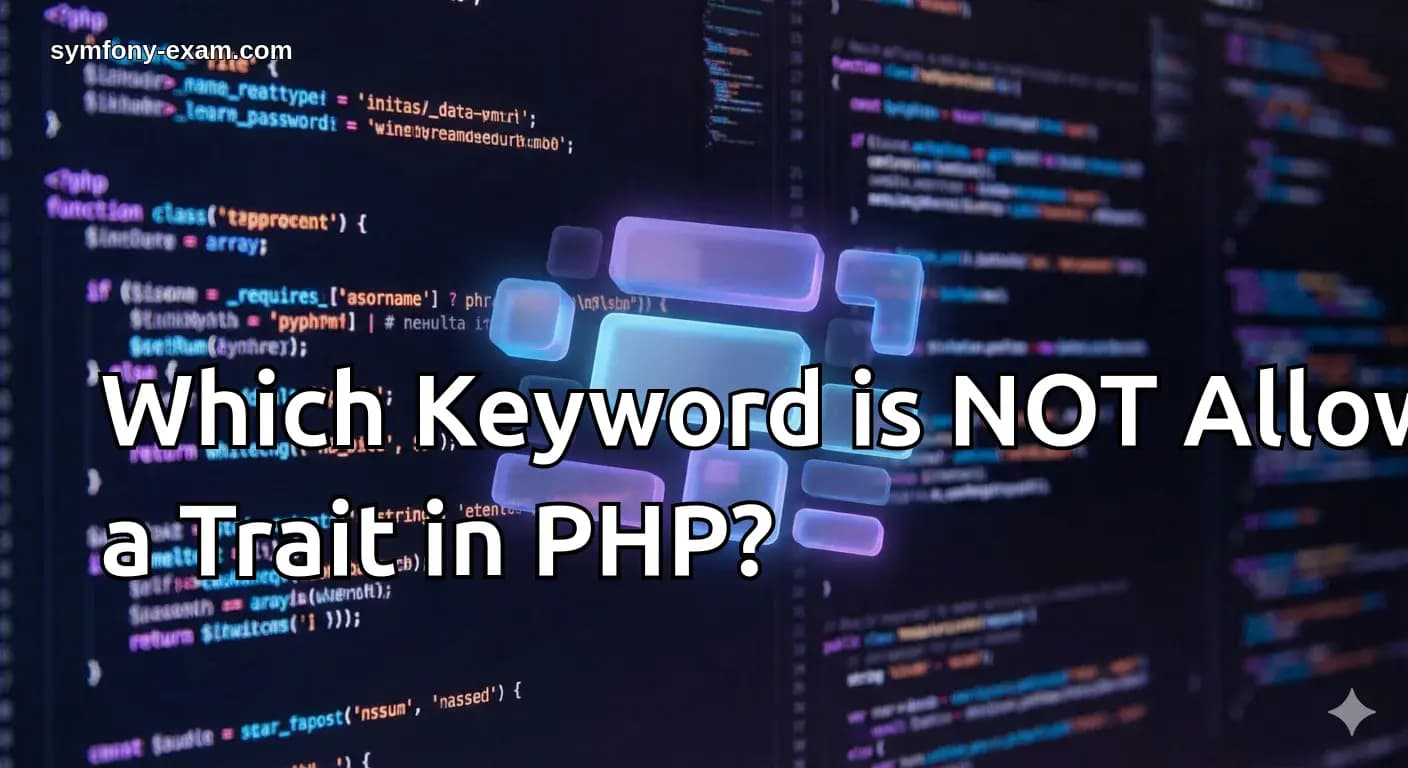 Symfony Certification: Traits and Restricted Keywords