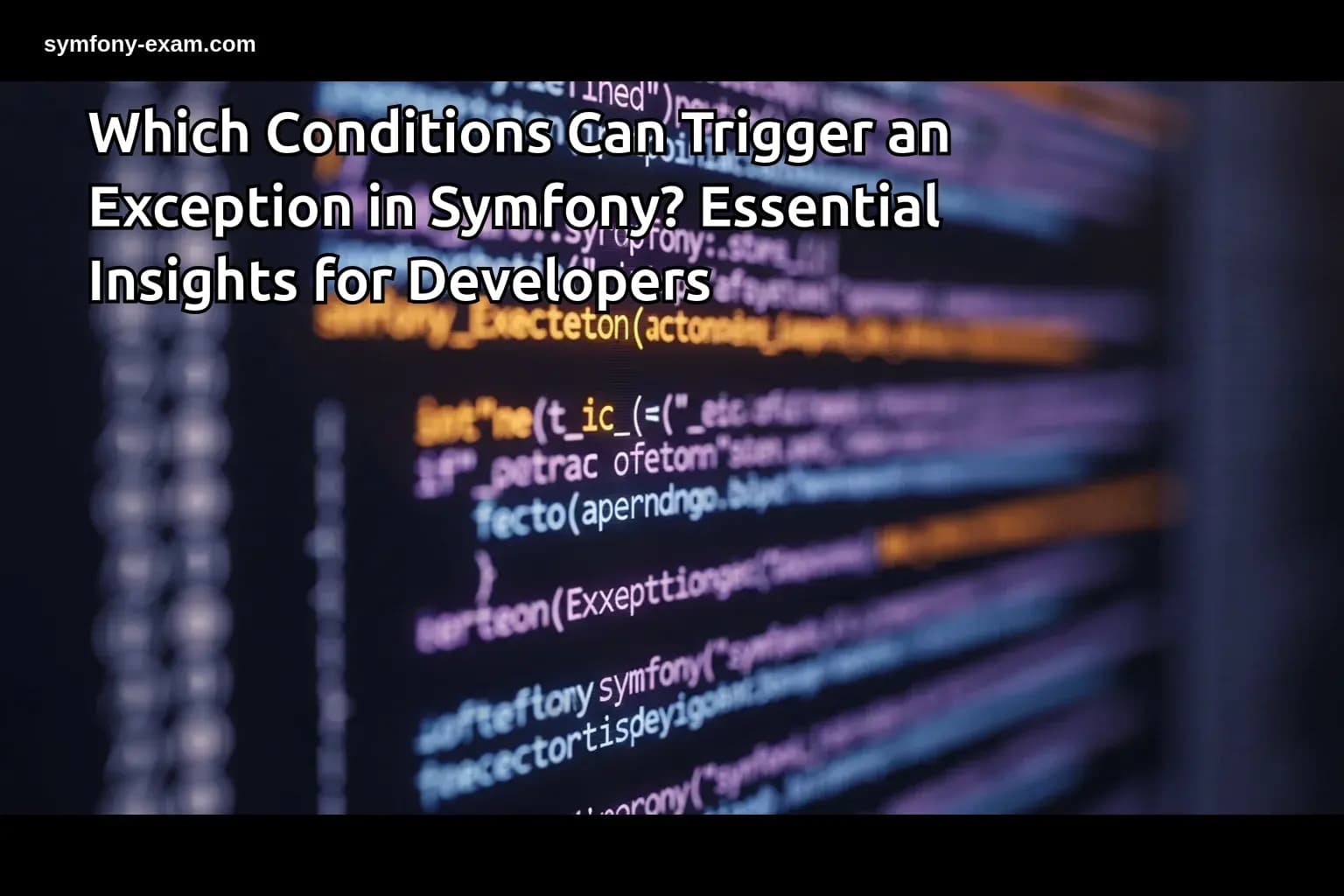 Which Conditions Can Trigger an Exception in Symfony? Essential Insights for Developers