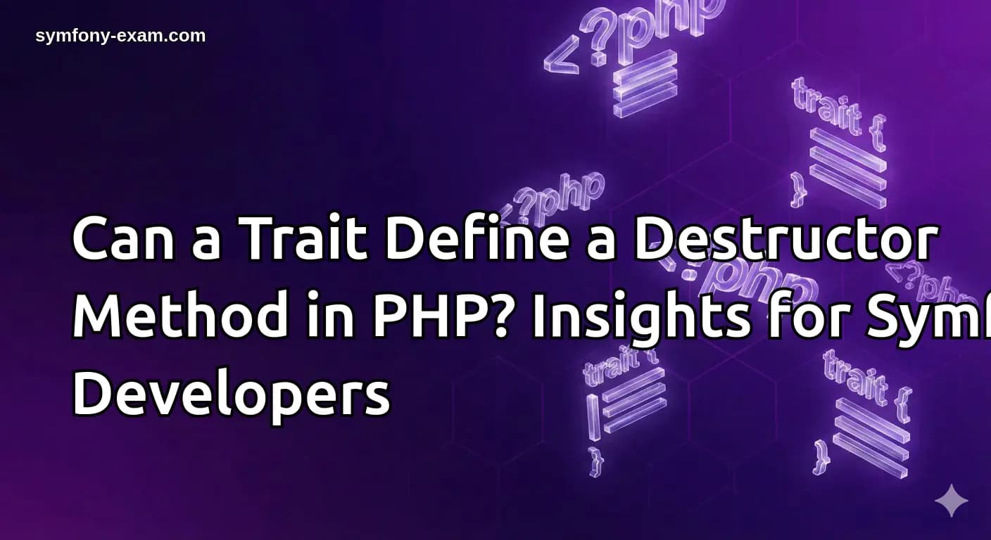 Can a Trait Define a Destructor Method in PHP Insights